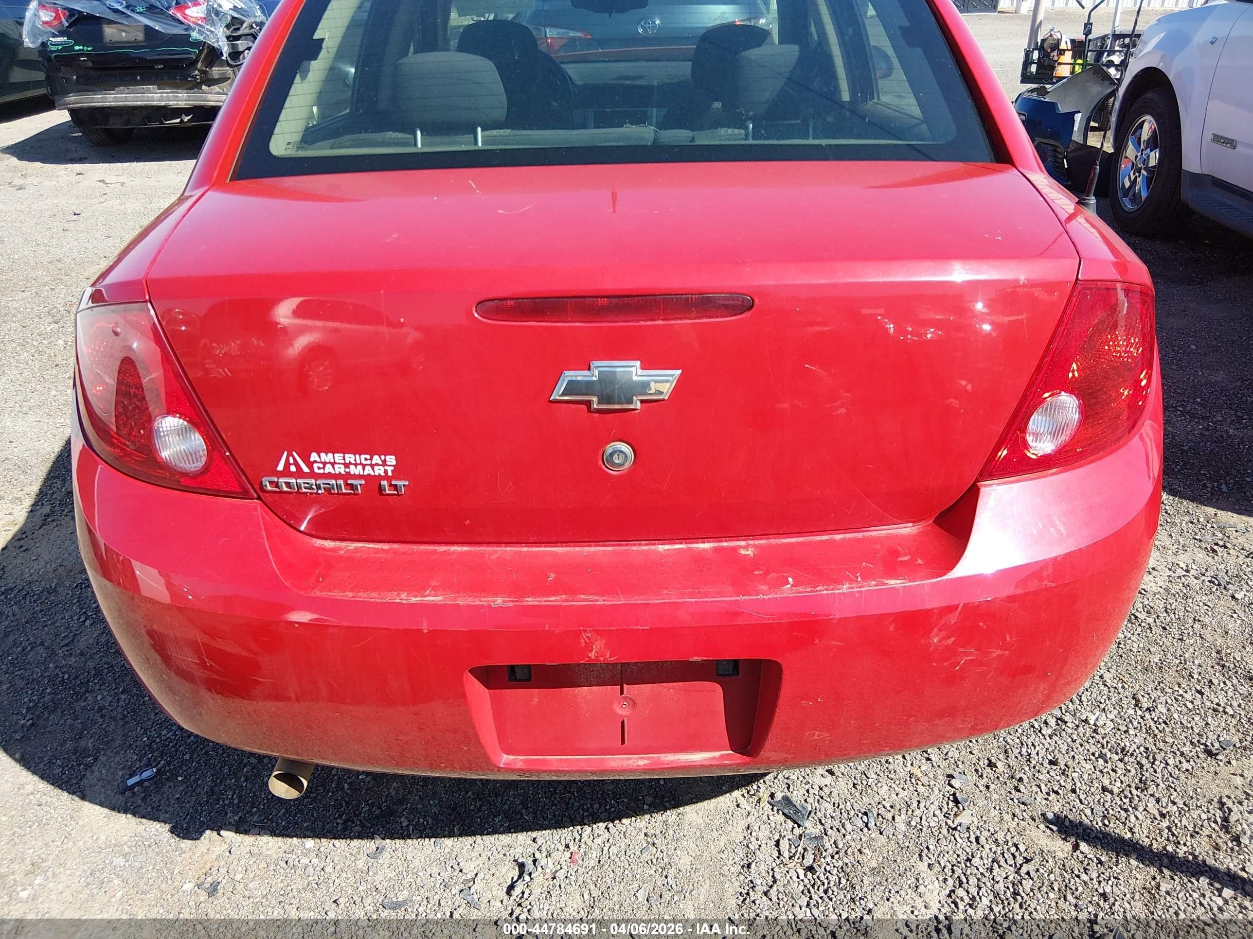 2009 Chevrolet Cobalt Lt Red vin: 1G1AT58H797223913