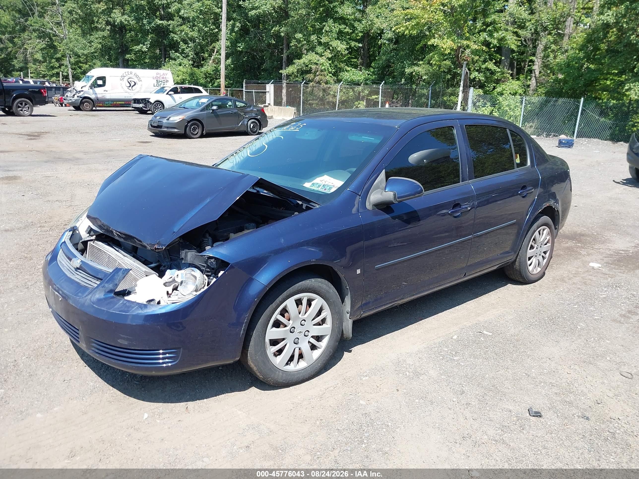 2009 Chevrolet Cobalt Lt Blue vin: 1G1AT58H797280533