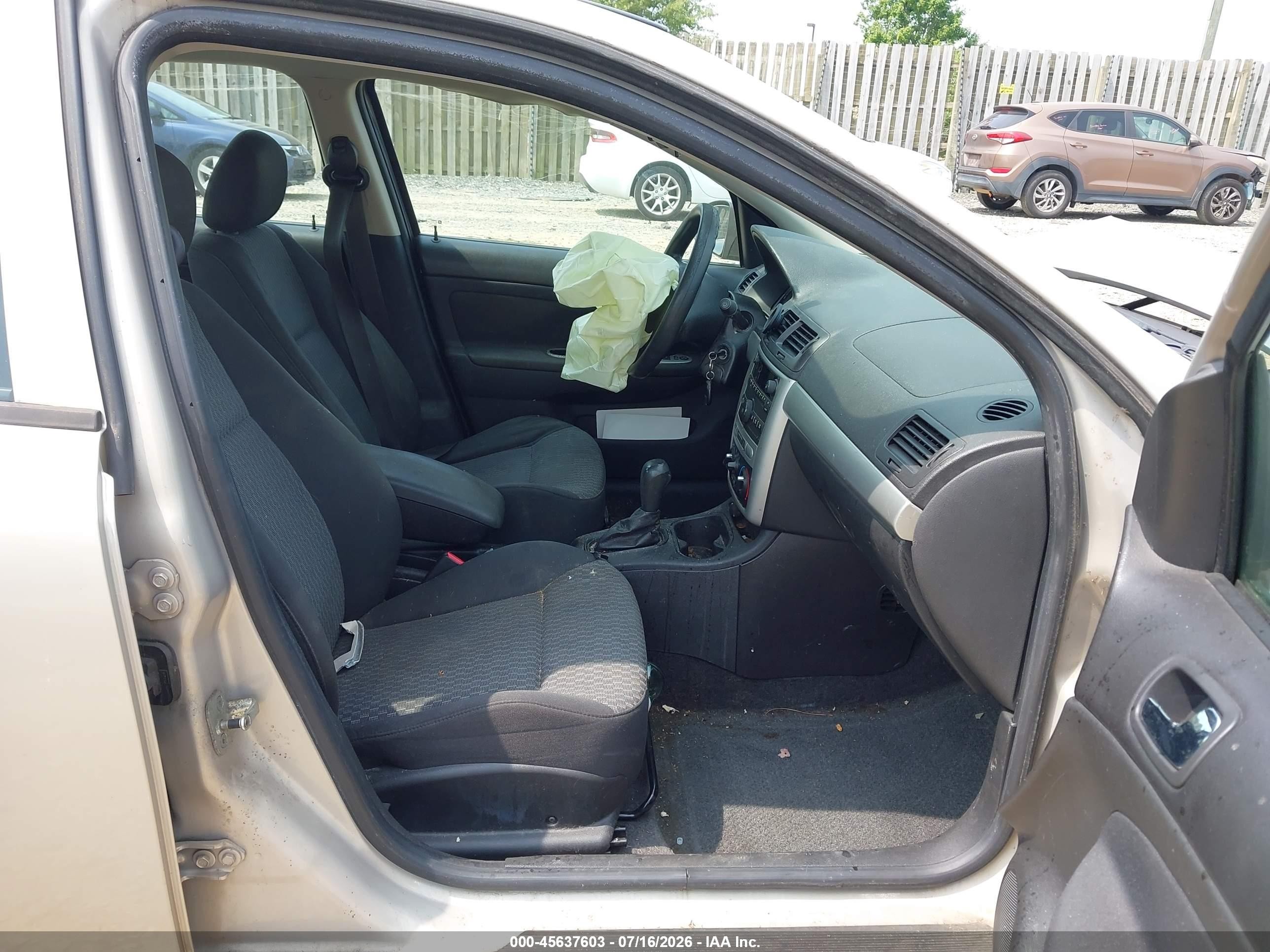 2009 Chevrolet Cobalt Lt Beige vin: 1G1AT58H897183700