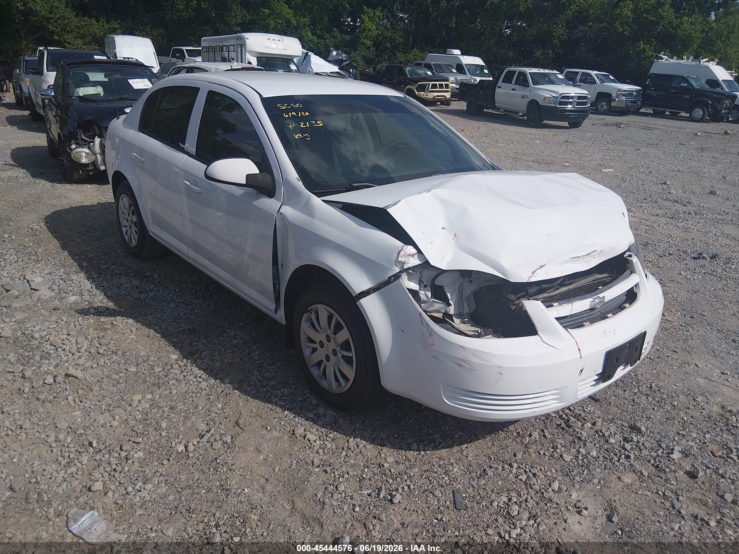 2009 Chevrolet Cobalt Lt Белый vin: 1G1AT58H997190266