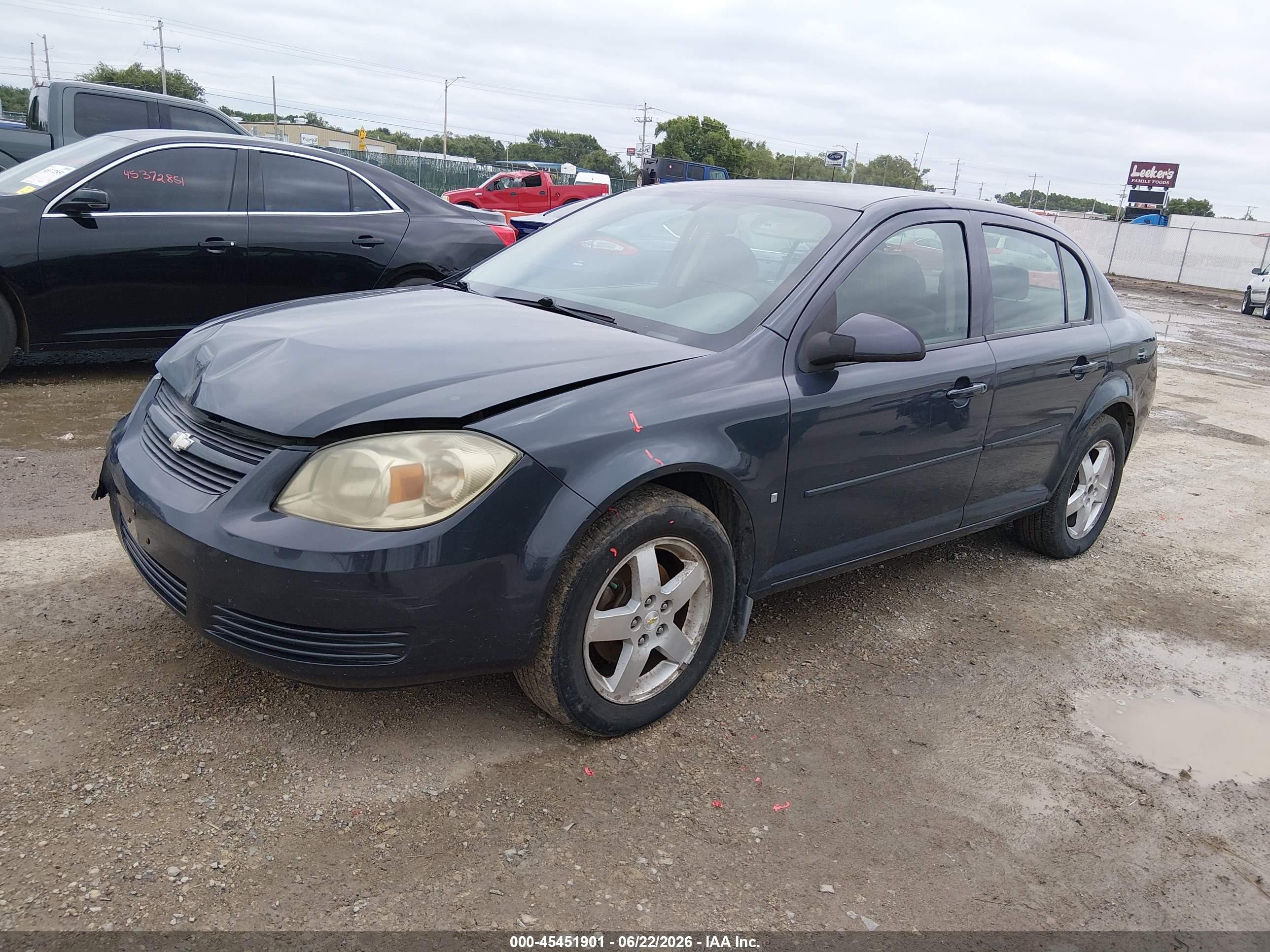 2009 Chevrolet Cobalt Lt Синий vin: 1G1AT58H997288794