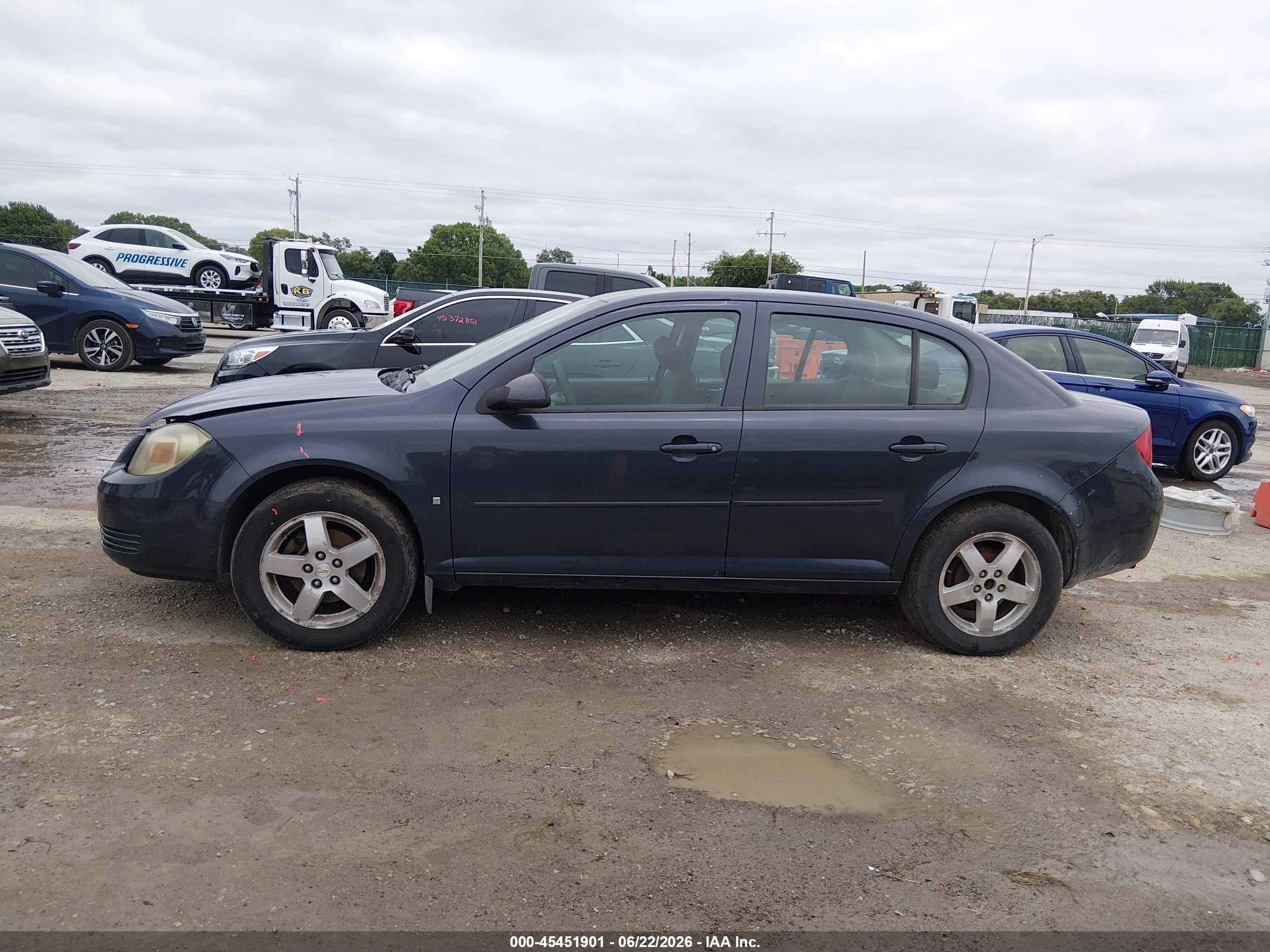 2009 Chevrolet Cobalt Lt Синий vin: 1G1AT58H997288794