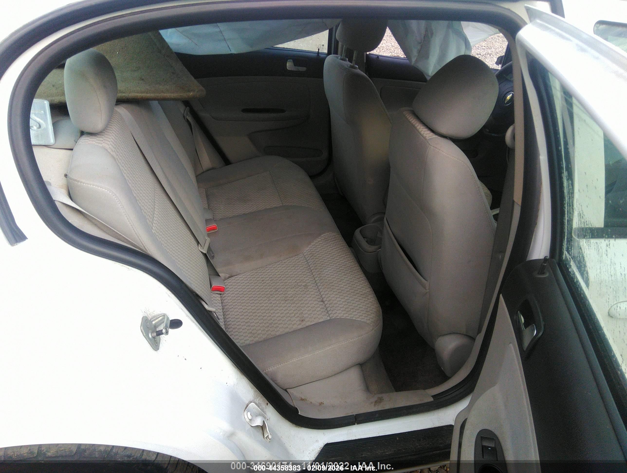 2009 Chevrolet Cobalt Lt White vin: 1G1AT58HX97147166