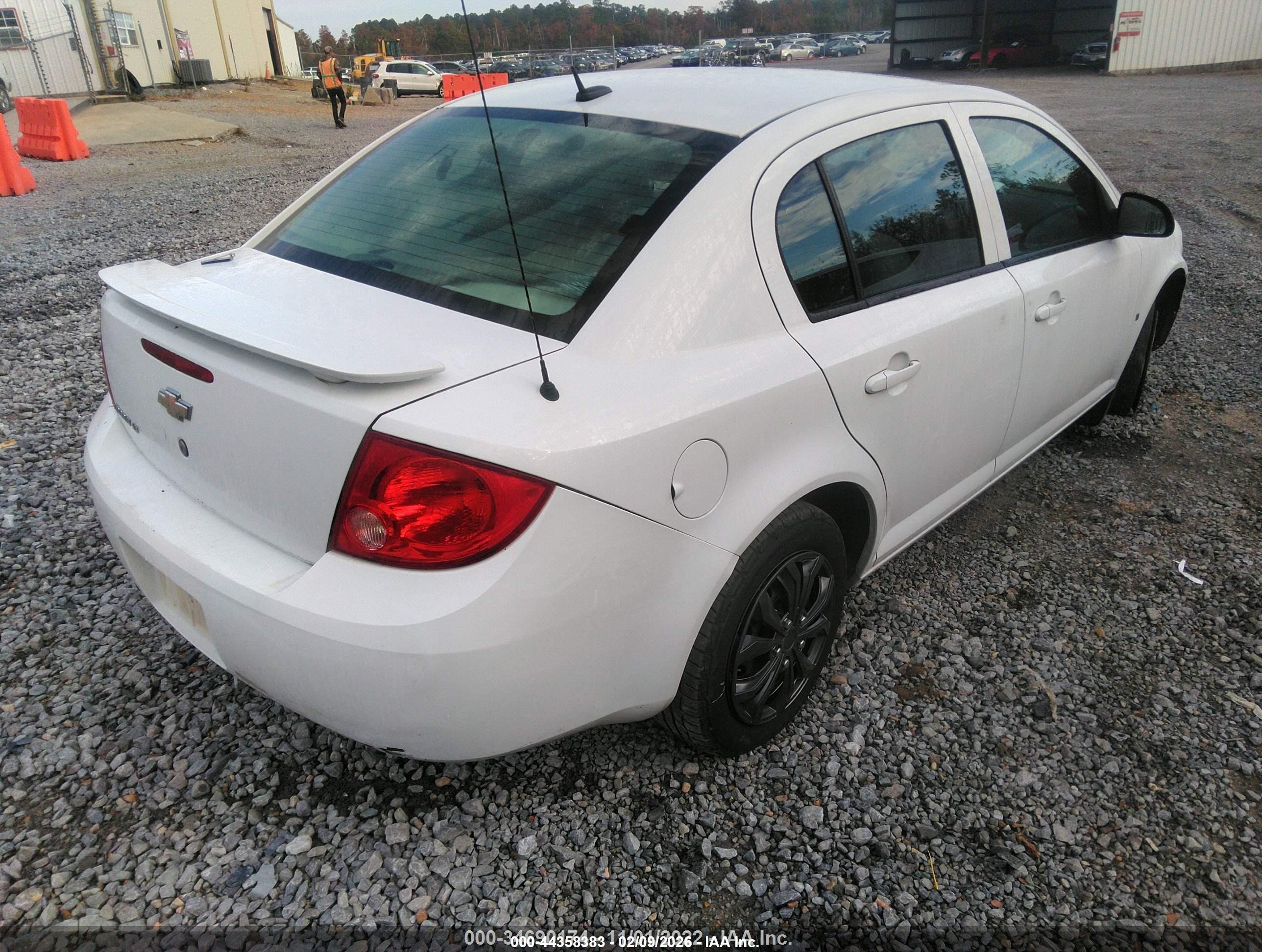 2009 Chevrolet Cobalt Lt White vin: 1G1AT58HX97147166