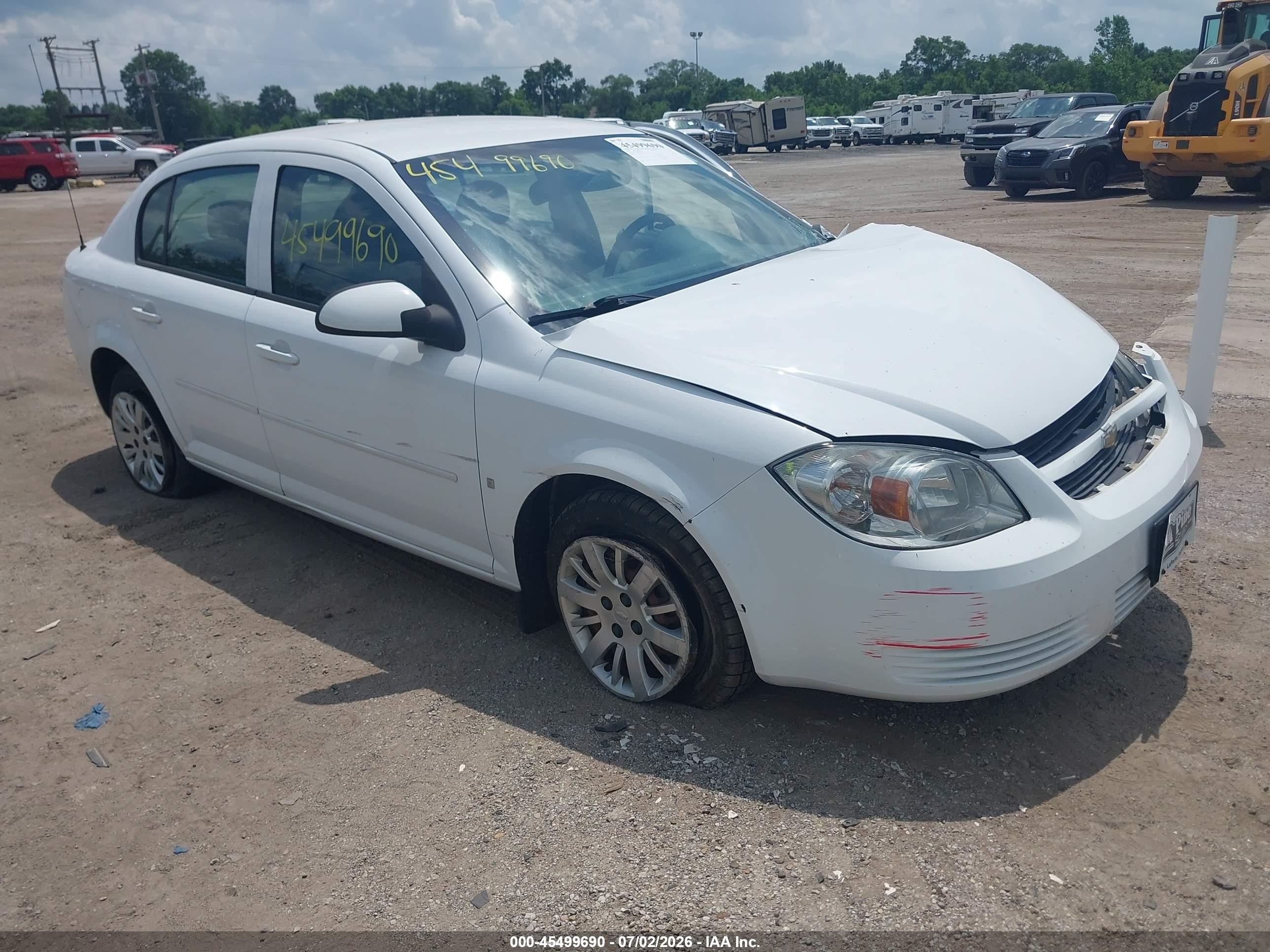 2009 Chevrolet Cobalt Lt White vin: 1G1AT58HX97229365
