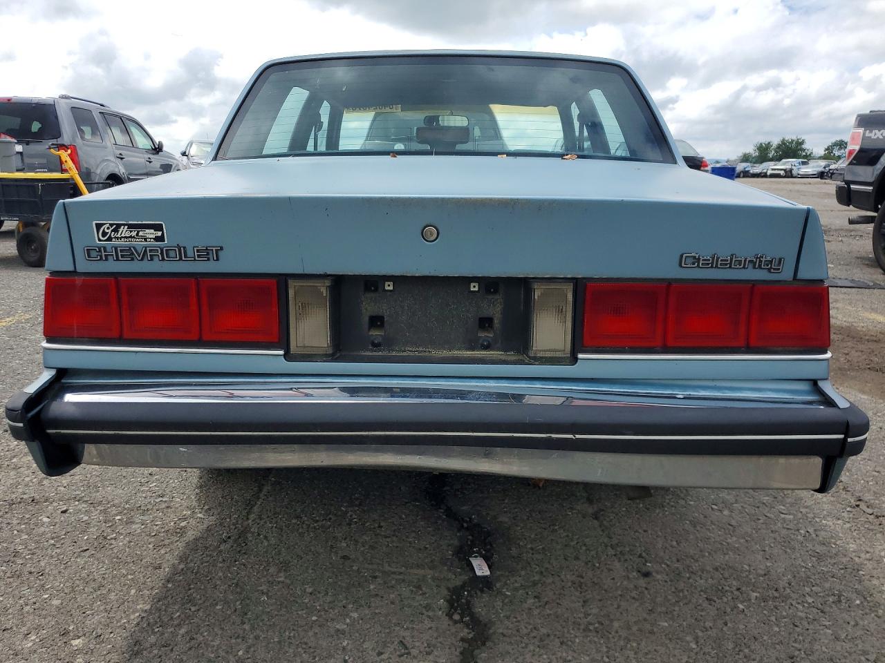 1986 Chevrolet Celebrity Blue vin: 1G1AW19X4GG106180