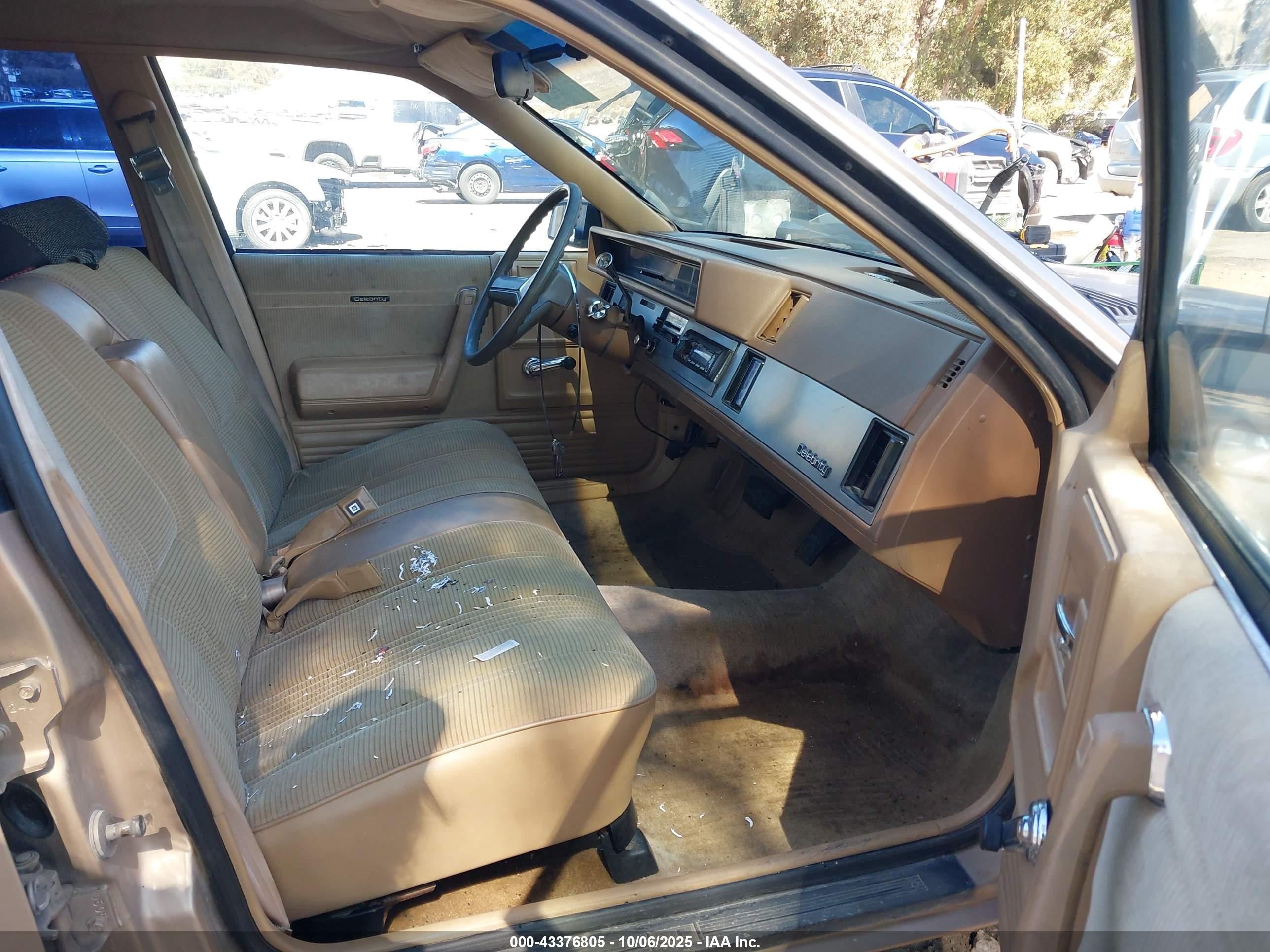 1986 Chevrolet Celebrity   Gold vin: 1G1AW35W9G6180693