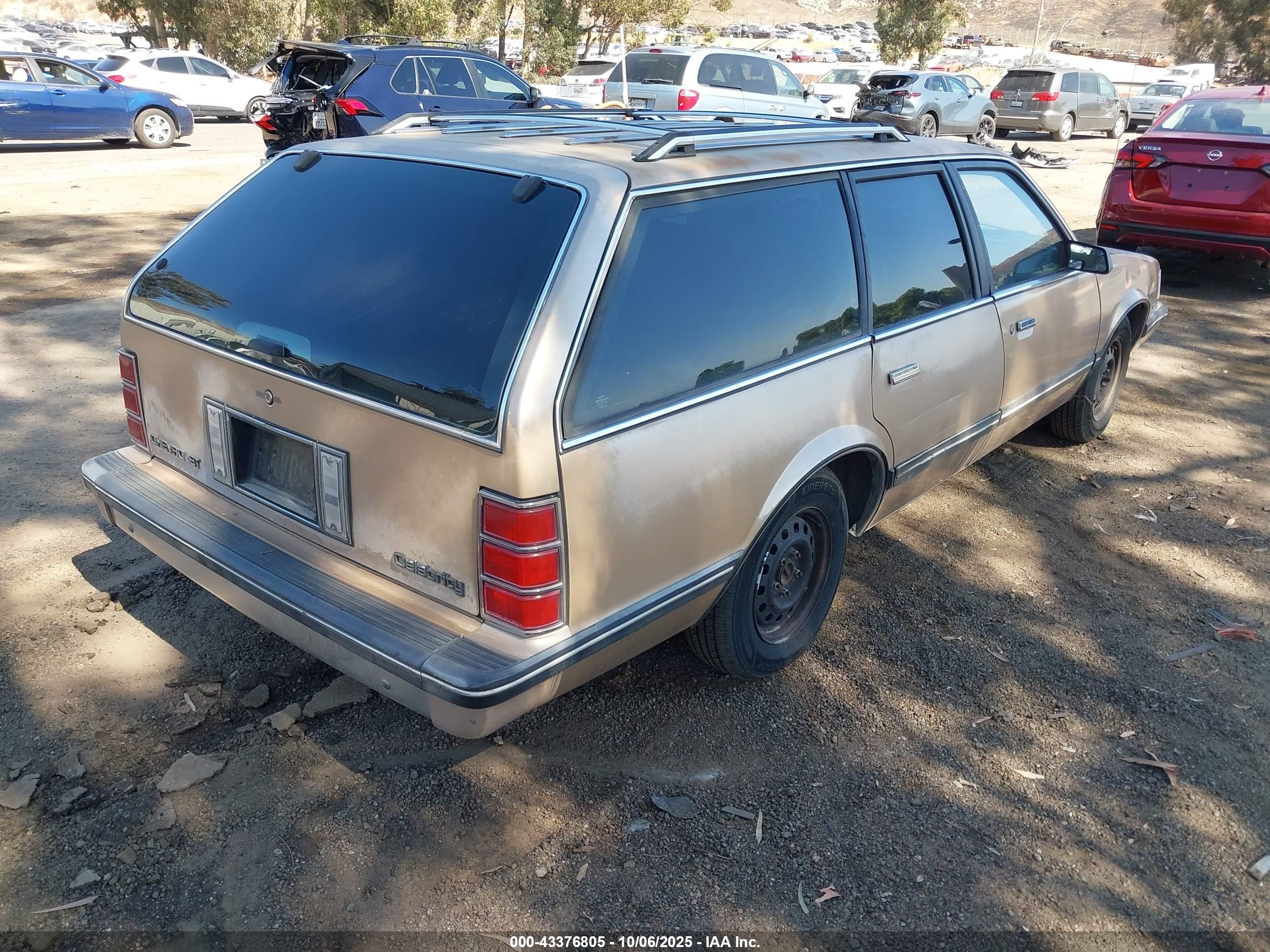 1986 Chevrolet Celebrity   Gold vin: 1G1AW35W9G6180693