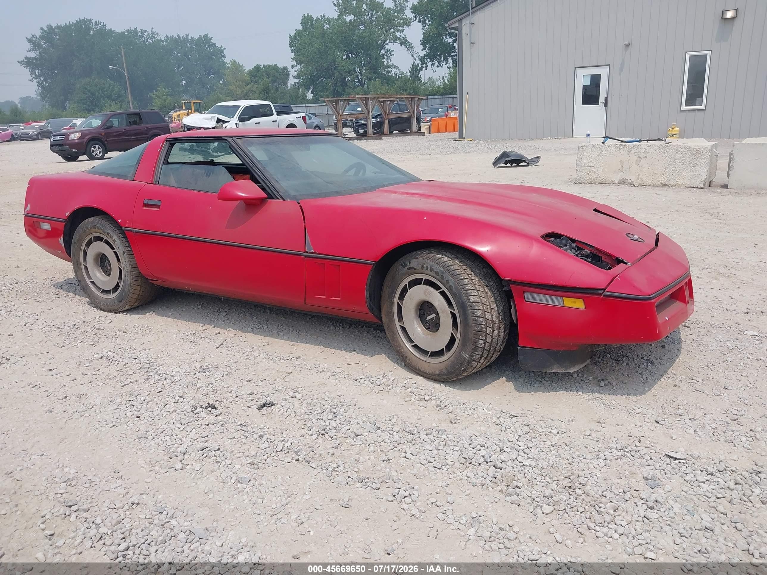 1984 Chevrolet Corvette   Red vin: 1G1AY0785E5111896