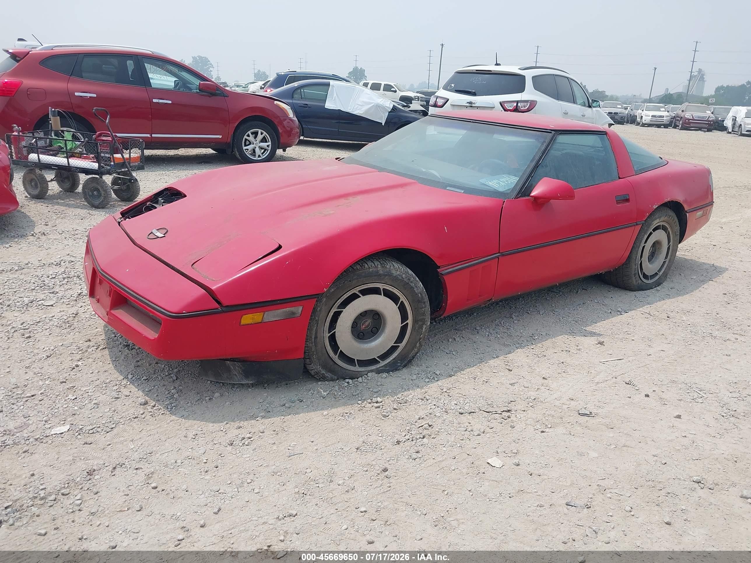 1984 Chevrolet Corvette   Red vin: 1G1AY0785E5111896