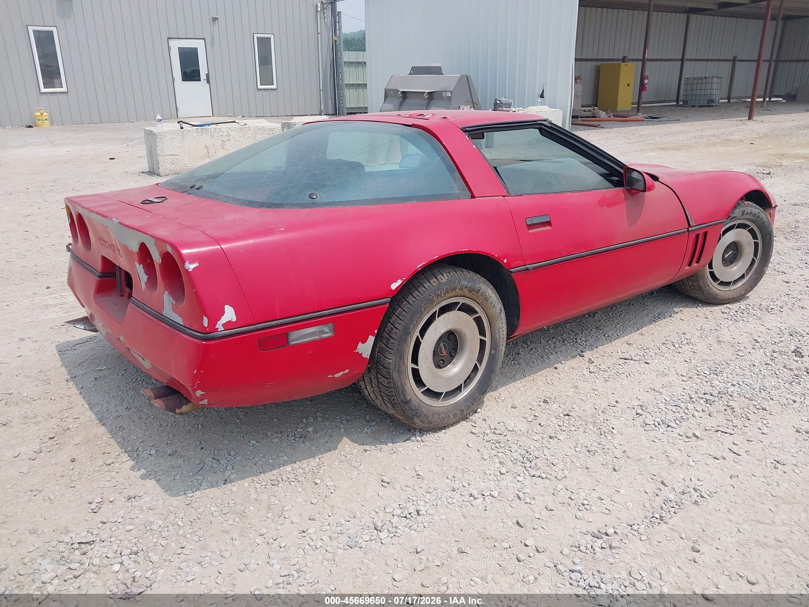 1984 Chevrolet Corvette   Red vin: 1G1AY0785E5111896