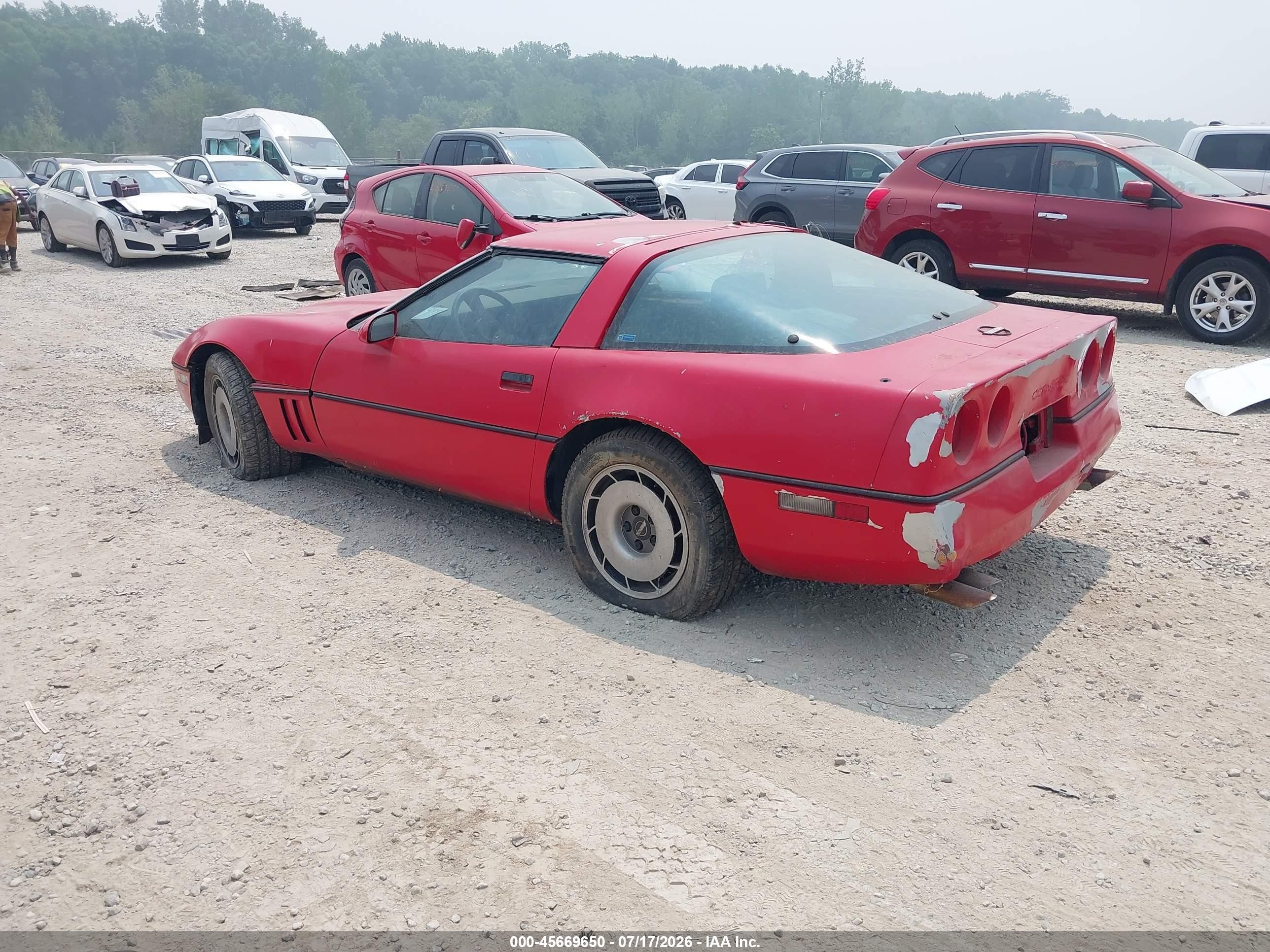 1984 Chevrolet Corvette   Red vin: 1G1AY0785E5111896