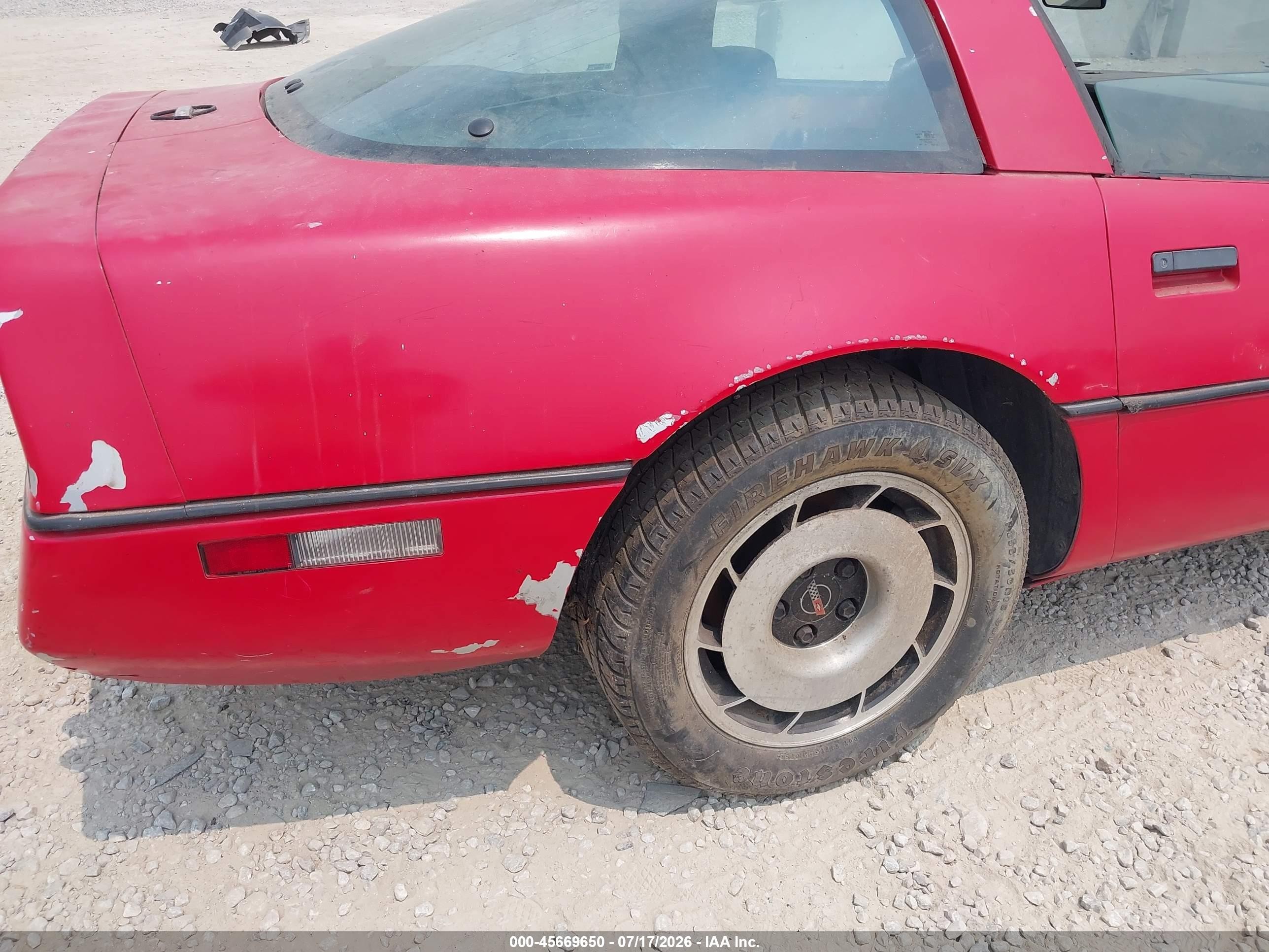 1984 Chevrolet Corvette   Red vin: 1G1AY0785E5111896