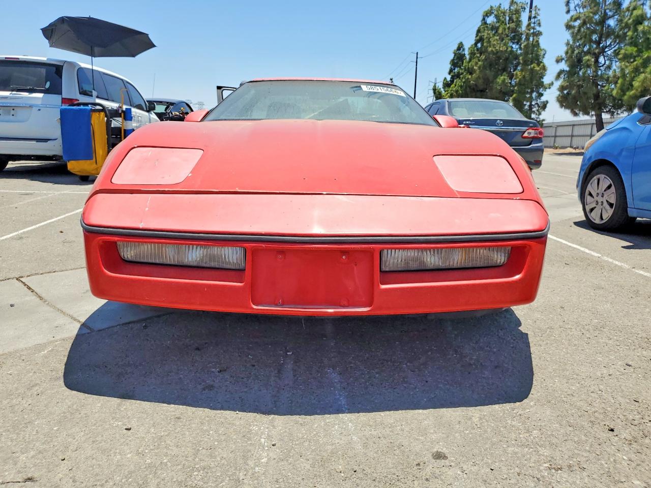 1984 Chevrolet Corvette Red vin: 1G1AY0785E5148060