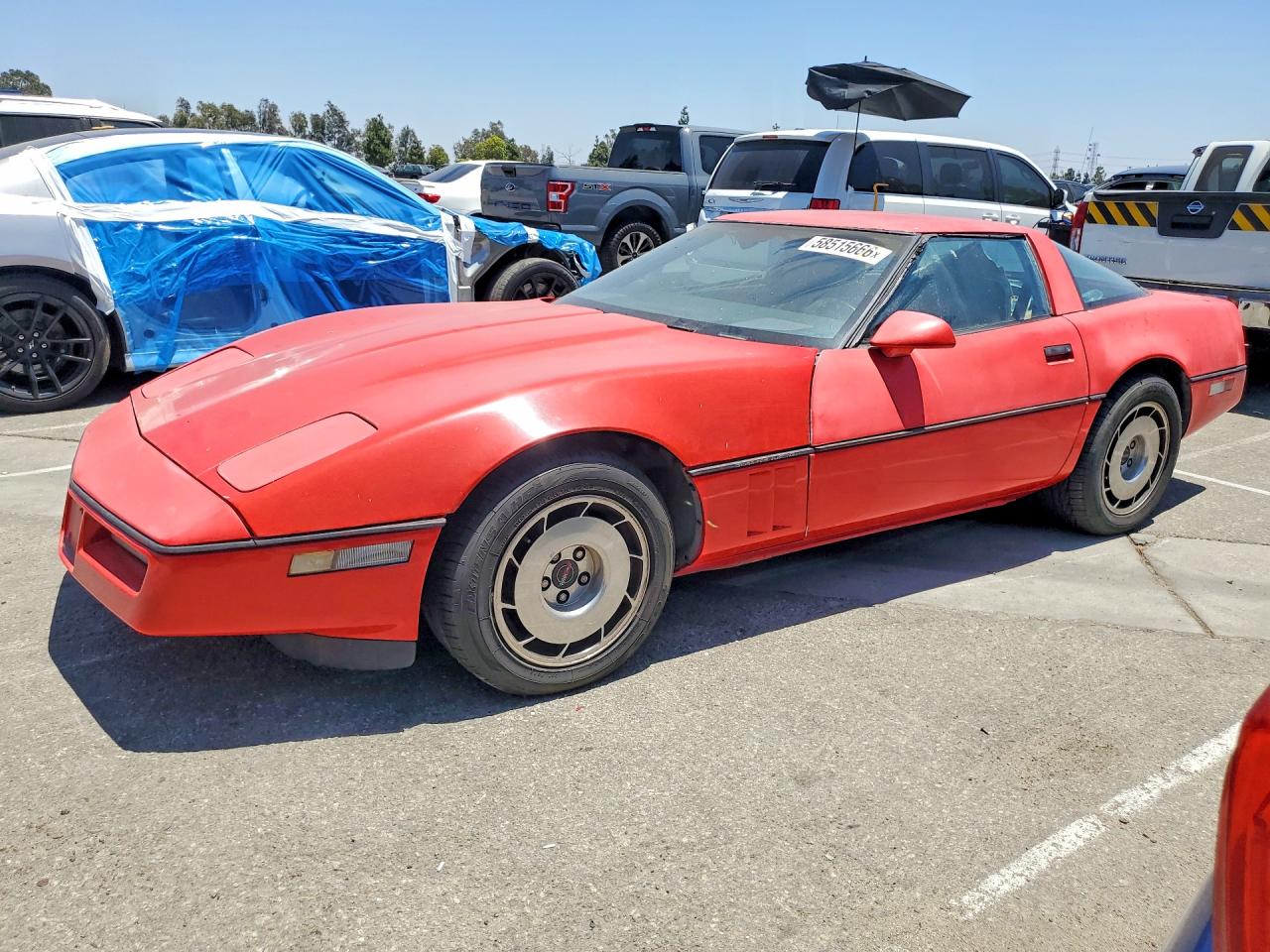 1984 Chevrolet Corvette Red vin: 1G1AY0785E5148060