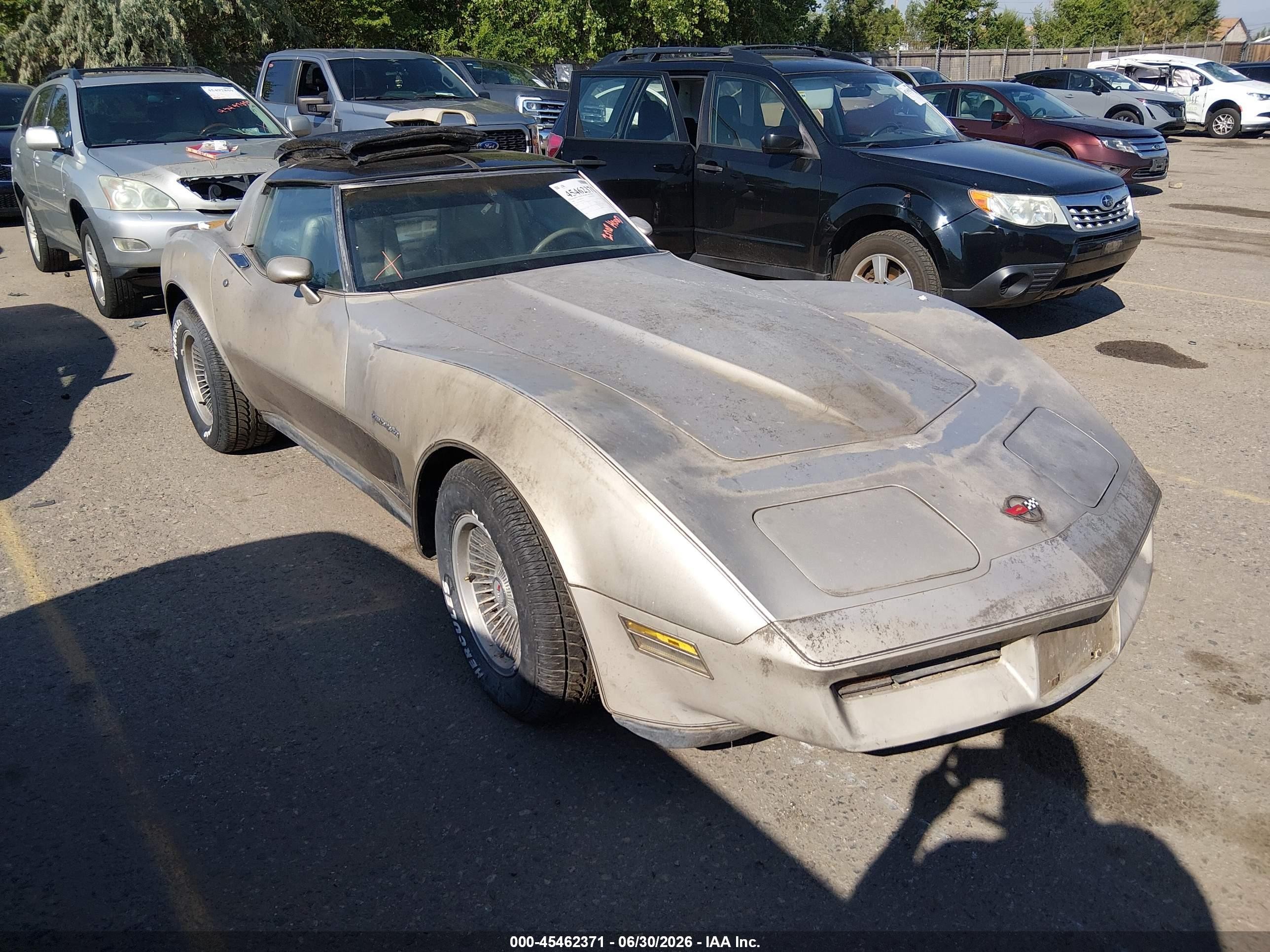 1982 Chevrolet Corvette   Silver vin: 1G1AY0789C5102731