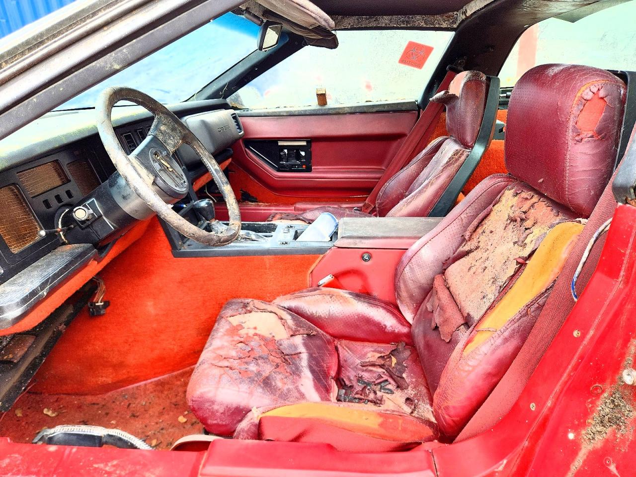 1984 Chevrolet Corvette Красный vin: 1G1AY078XE5125552