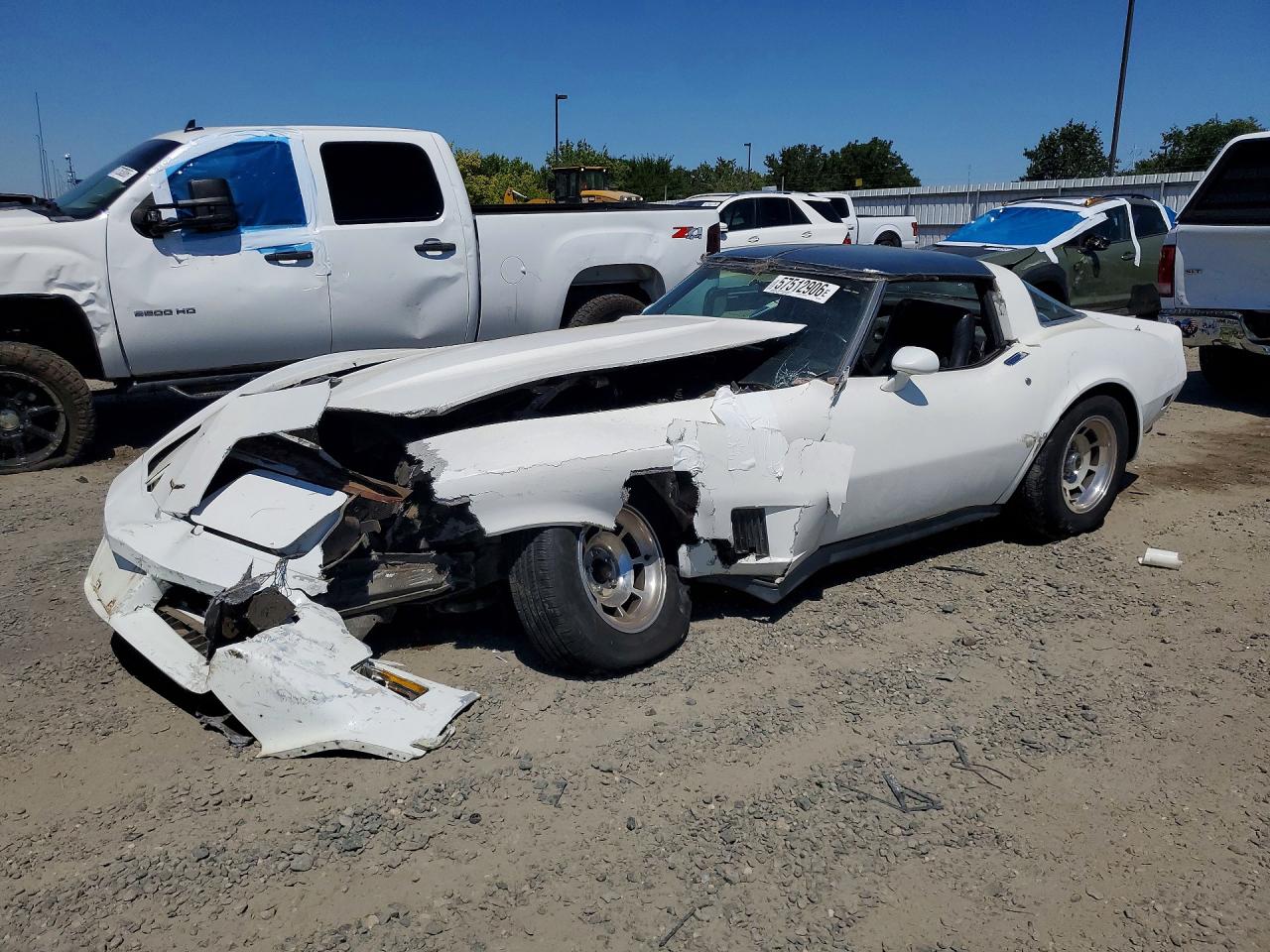 1981 Chevrolet Corvette White vin: 1G1AY8760BS416278