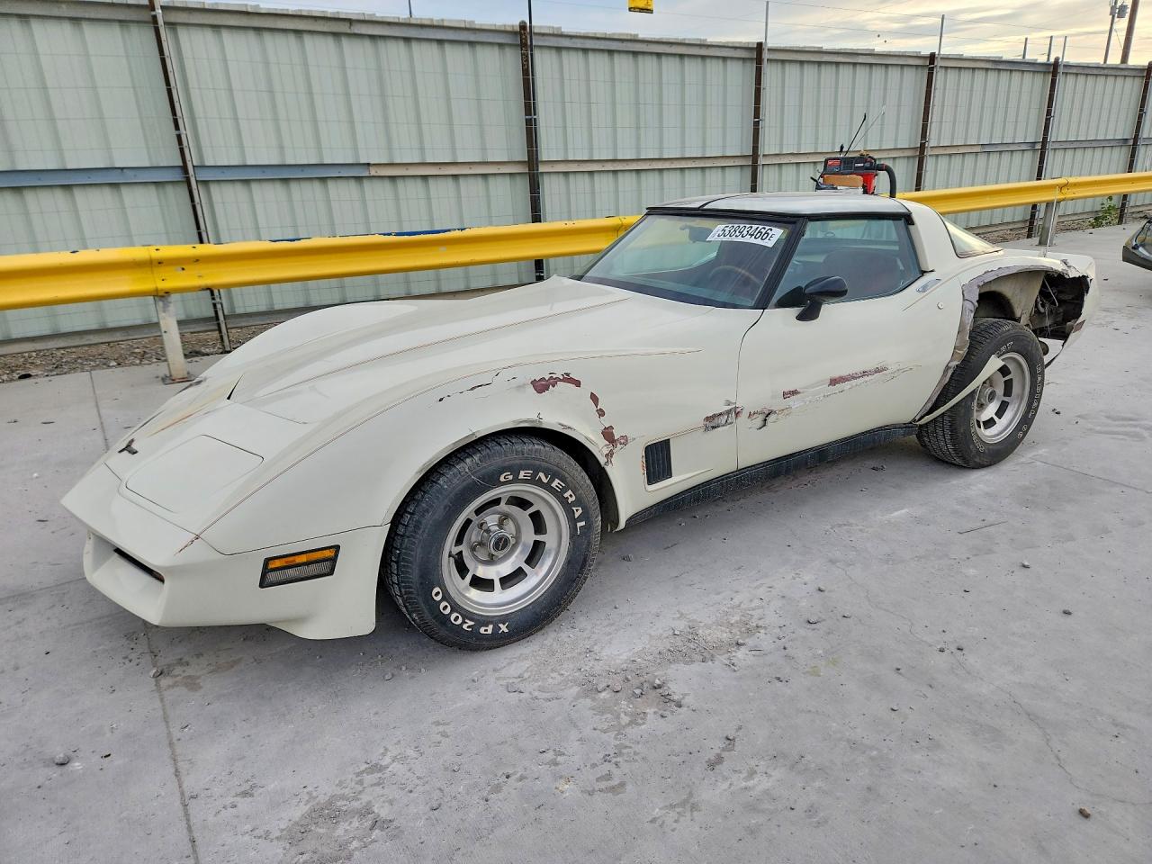 1981 Chevrolet Corvette White vin: 1G1AY8764BS402447