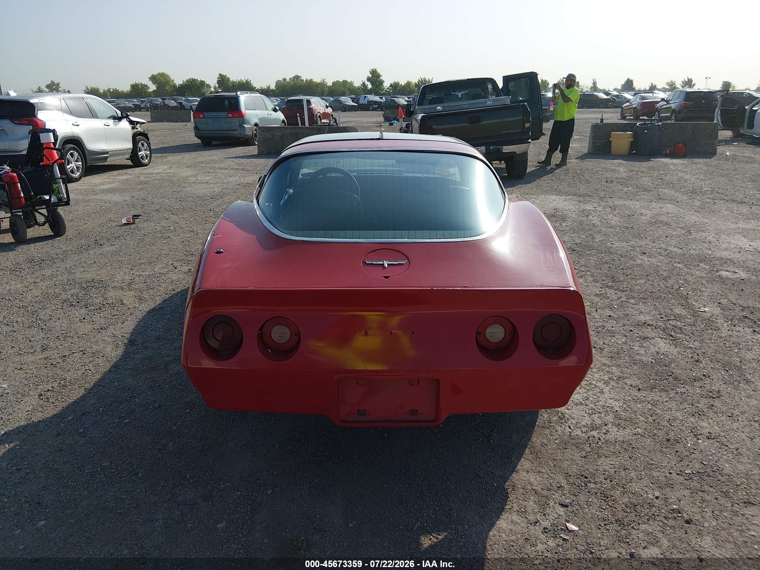 1981 Chevrolet Corvette   Red vin: 1G1AY8765BS415269