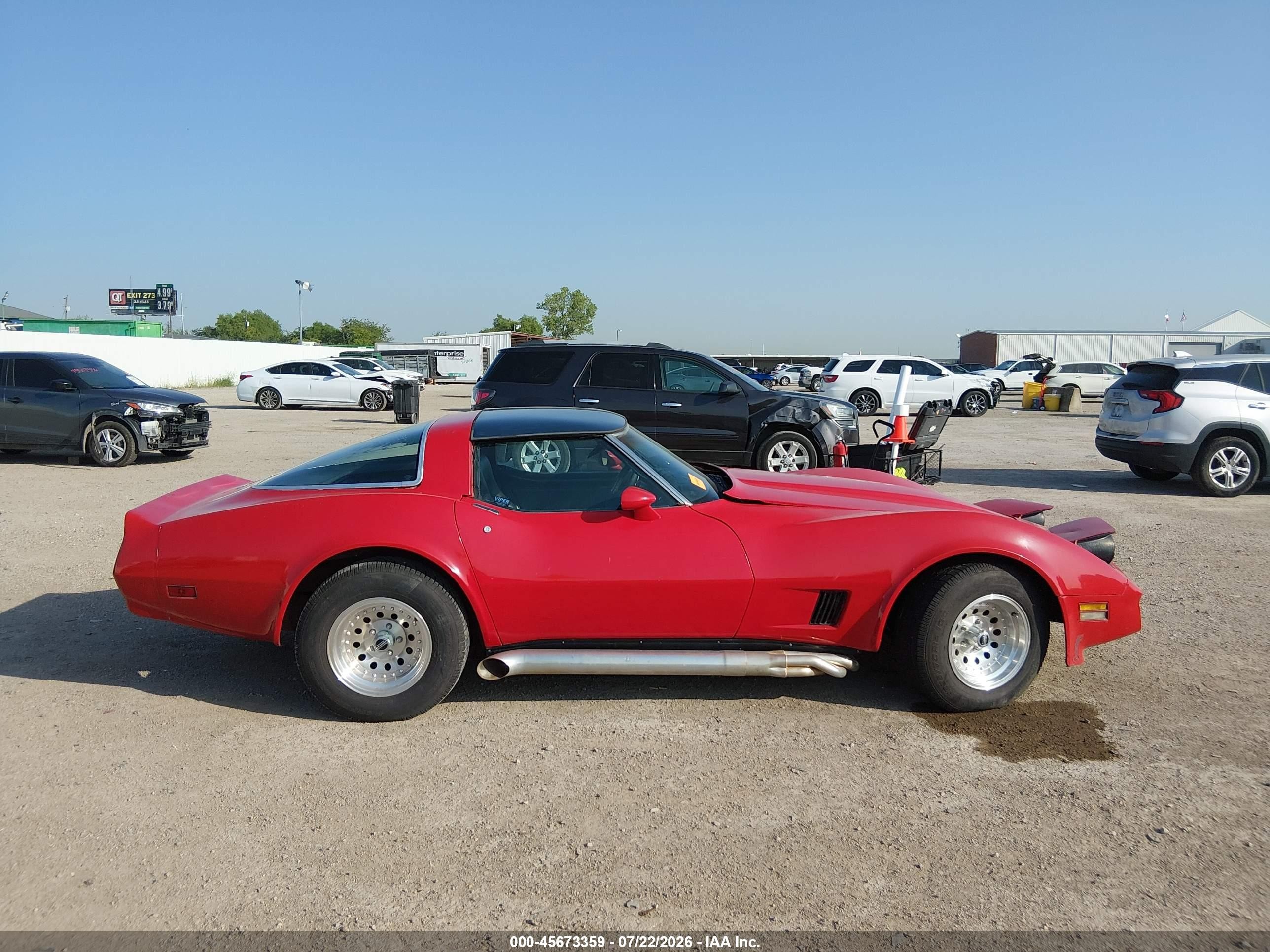 1981 Chevrolet Corvette   Red vin: 1G1AY8765BS415269