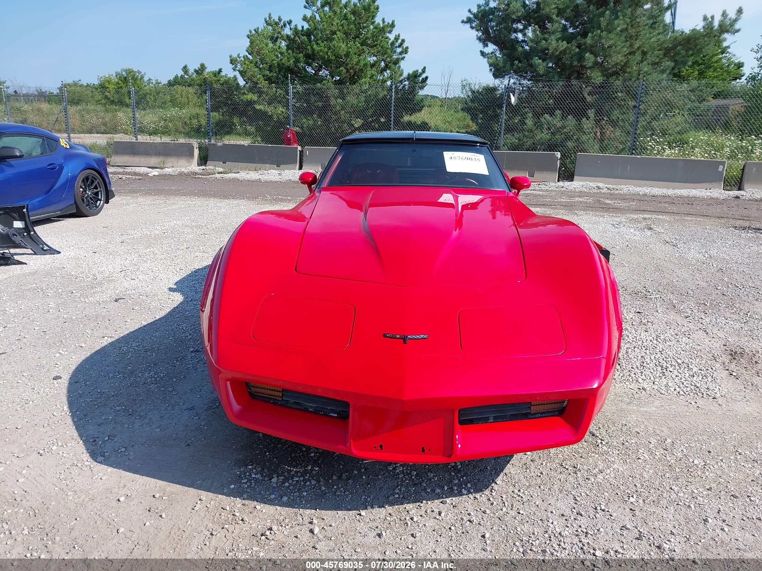 1981 Chevrolet Corvette Красный vin: 1G1AY876XBS401853
