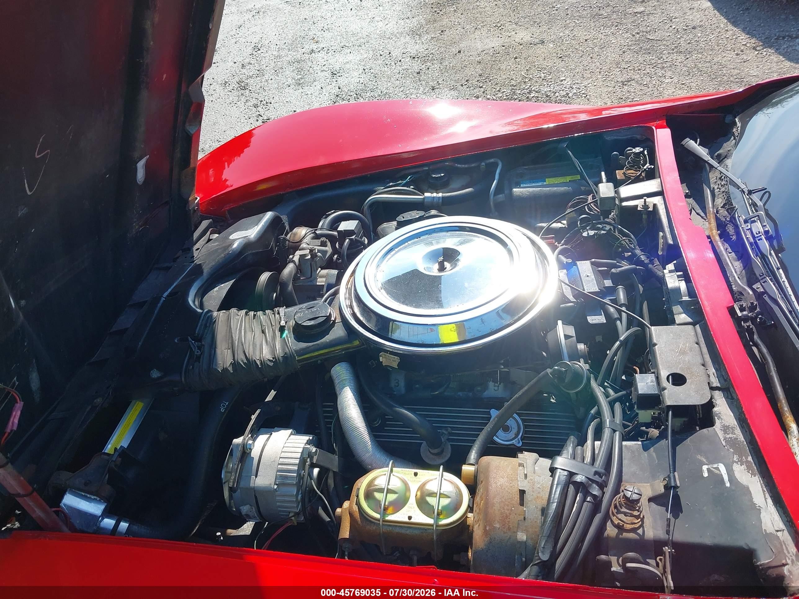 1981 Chevrolet Corvette Красный vin: 1G1AY876XBS401853