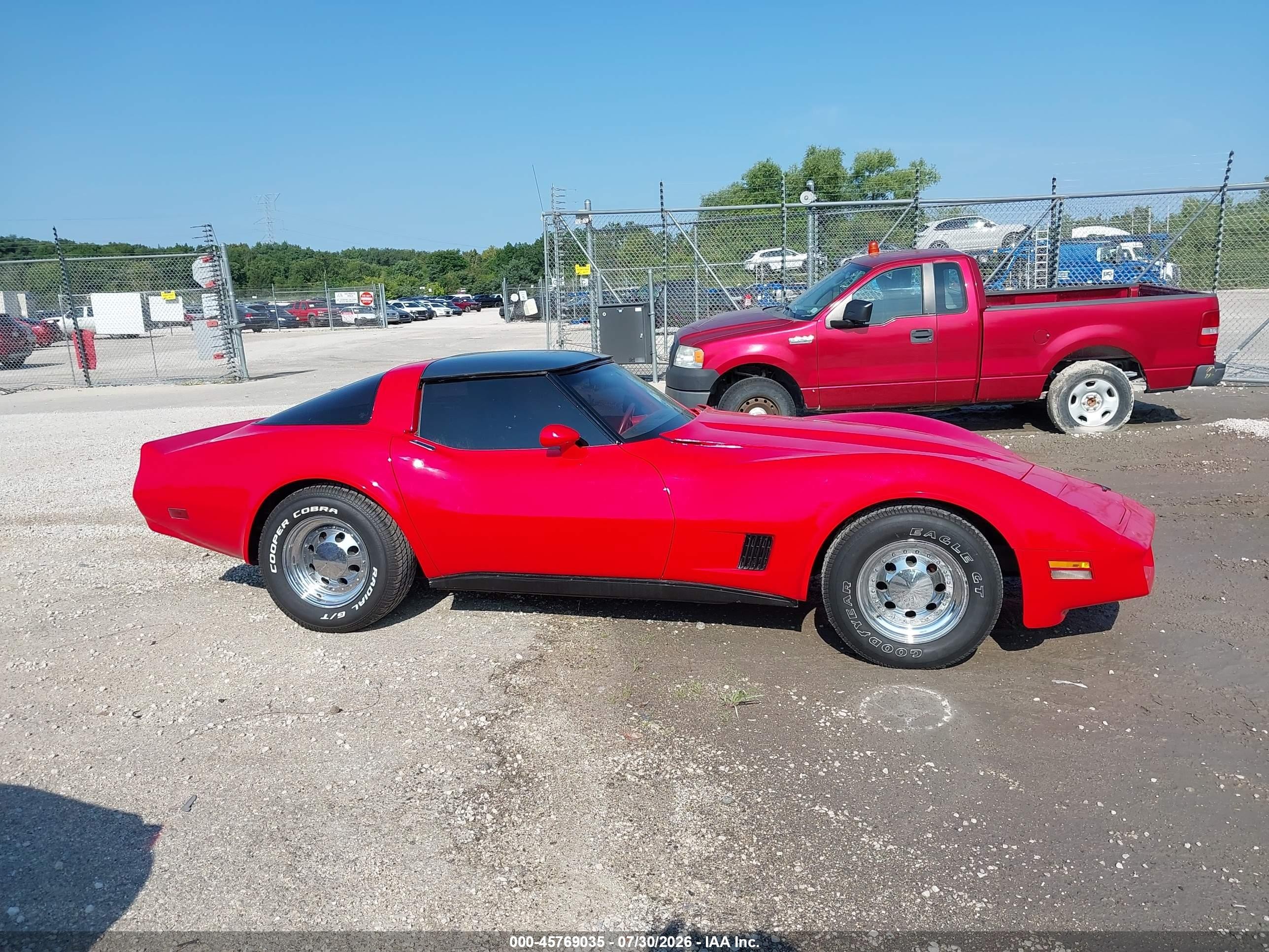 1981 Chevrolet Corvette Красный vin: 1G1AY876XBS401853