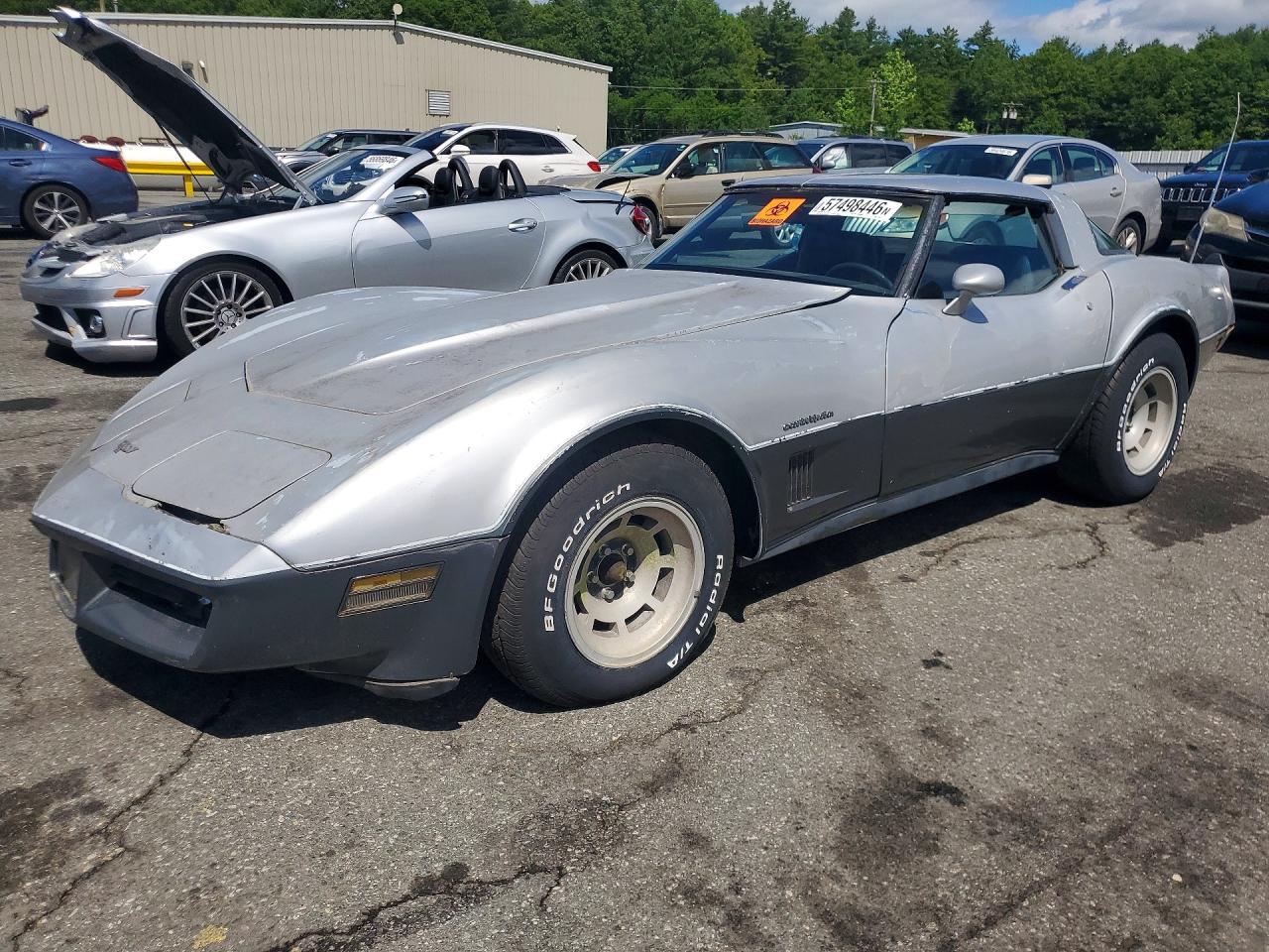 1982 Chevrolet Corvette Gray vin: 1G1AY8784C5119838