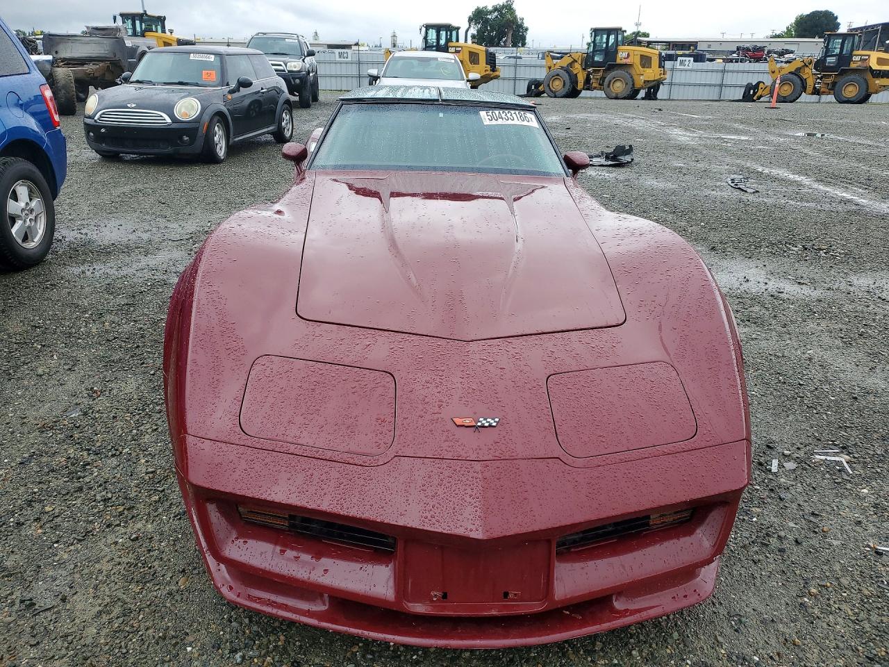 1982 Chevrolet Corvette Burgundy vin: 1G1AY8786C5108775