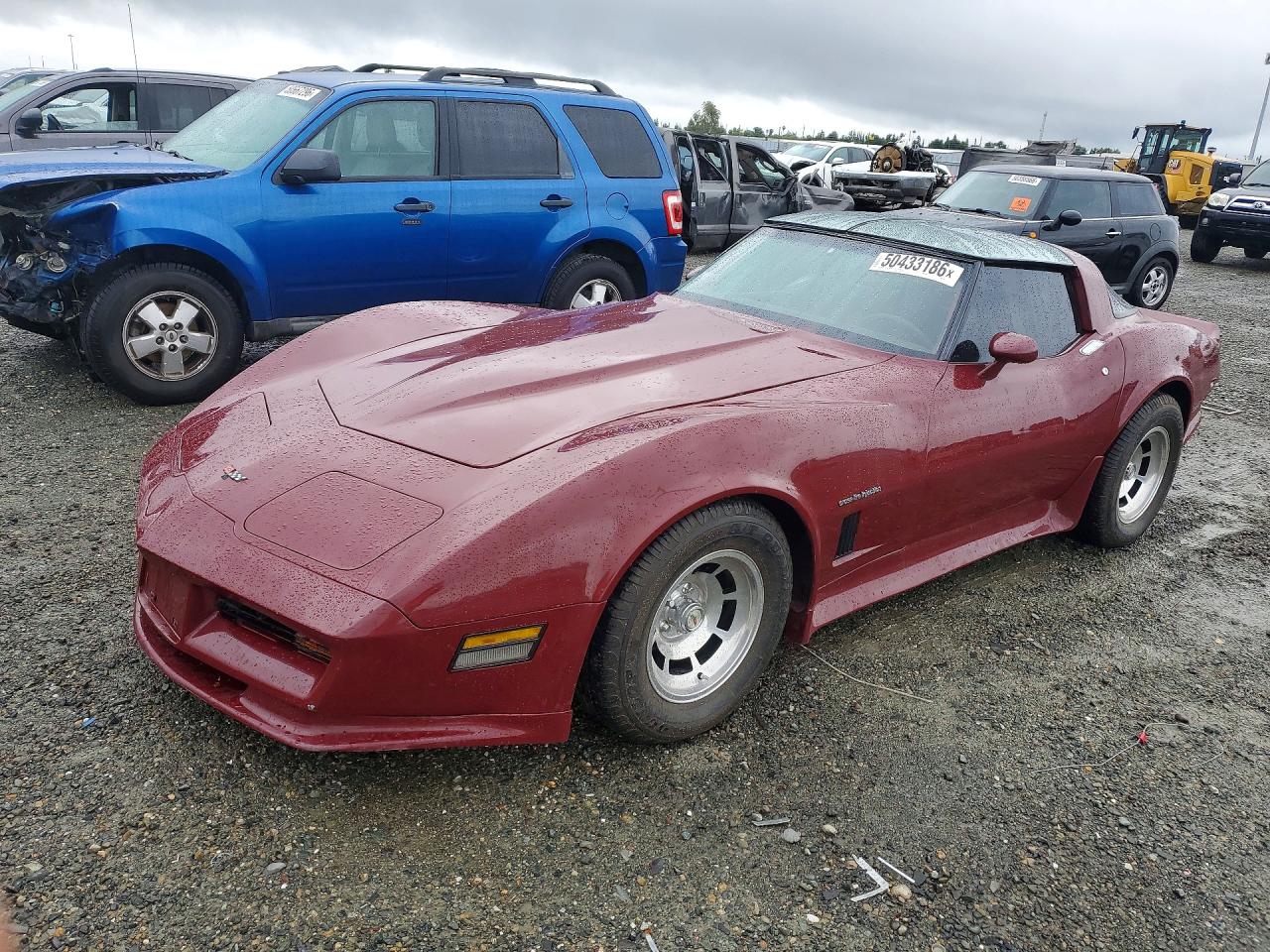 1982 Chevrolet Corvette Burgundy vin: 1G1AY8786C5108775
