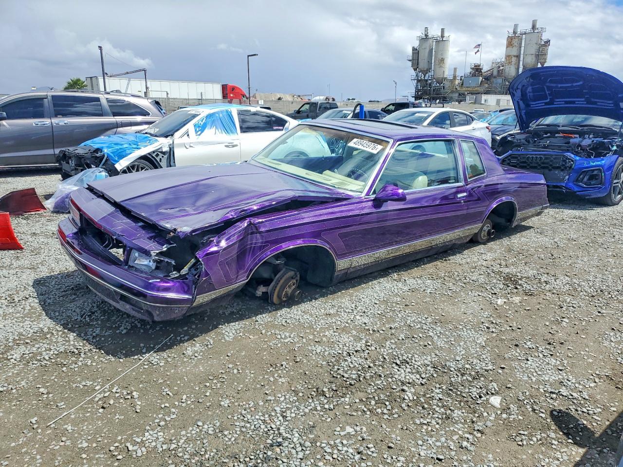 1981 Chevrolet Monte Carlo Purple vin: 1G1AZ37A1BZ415927