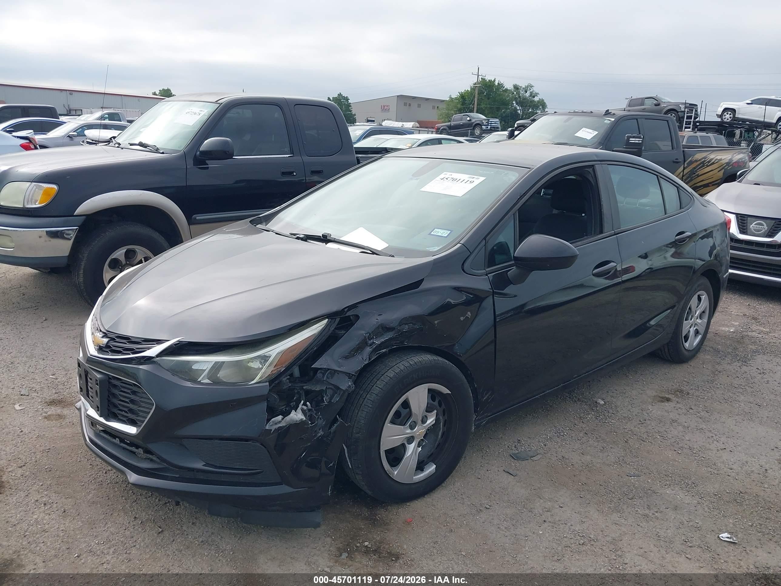 2017 Chevrolet Cruze Ls Auto Black vin: 1G1BC5SM0H7154314