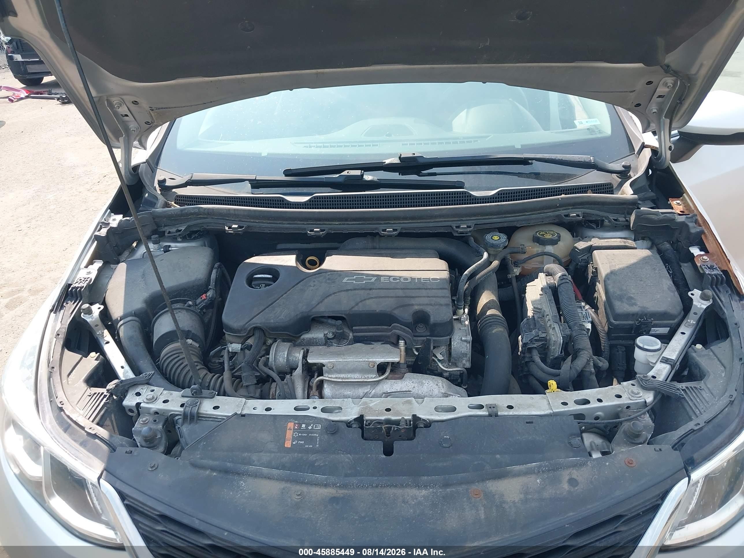 2017 Chevrolet Cruze Ls Auto Серебряный vin: 1G1BC5SM0H7200451