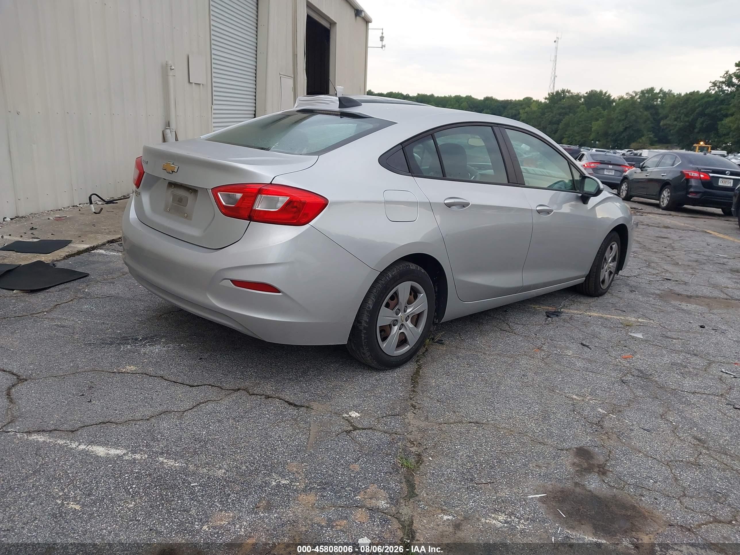 2017 Chevrolet Cruze Ls Auto Silver vin: 1G1BC5SMXH7266313