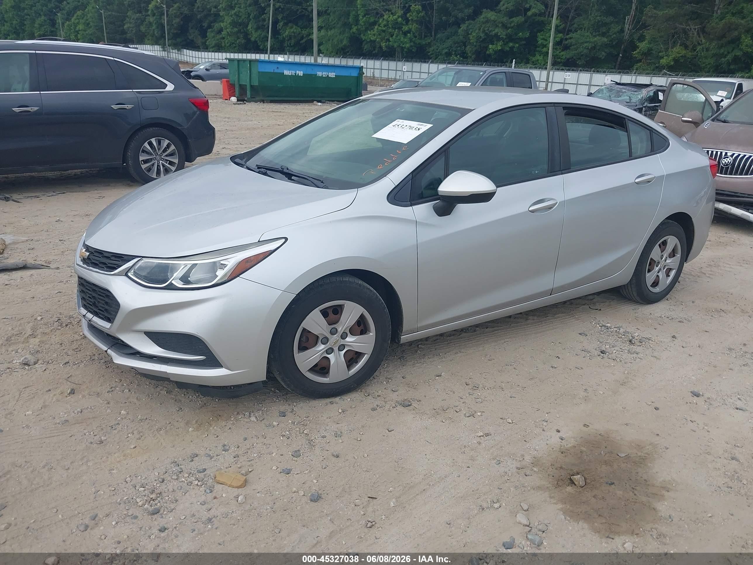 2018 Chevrolet Cruze Ls Auto Silver vin: 1G1BC5SMXJ7244091