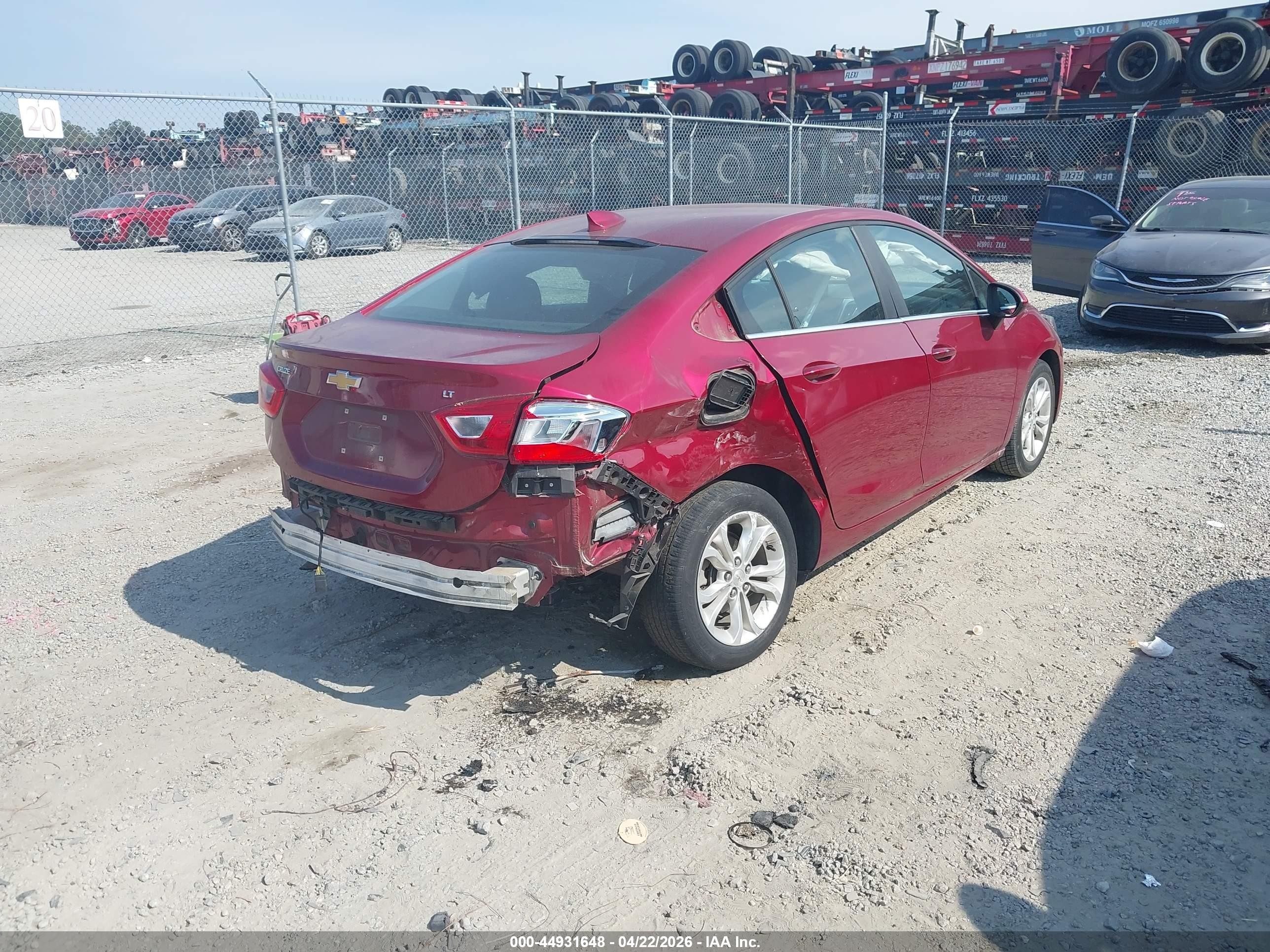 2019 Chevrolet Cruze Lt Бордовый vin: 1G1BE5SM0K7107253