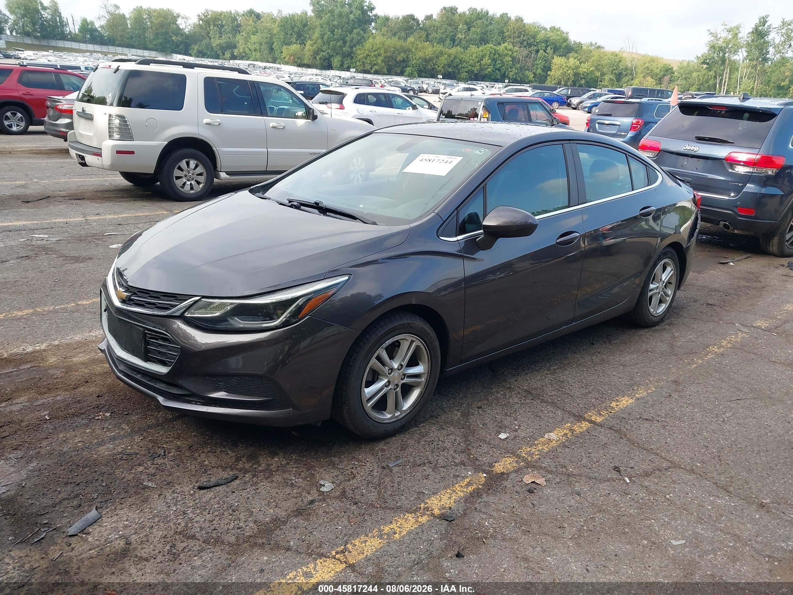 2016 Chevrolet Cruze Lt Auto Коричневый vin: 1G1BE5SM1G7320963