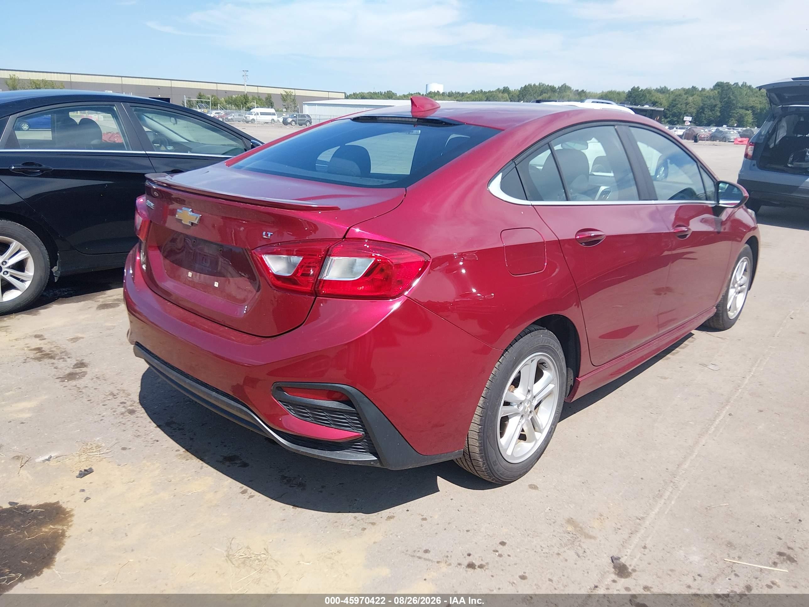 2018 Chevrolet Cruze Lt Auto Red vin: 1G1BE5SM1J7138686