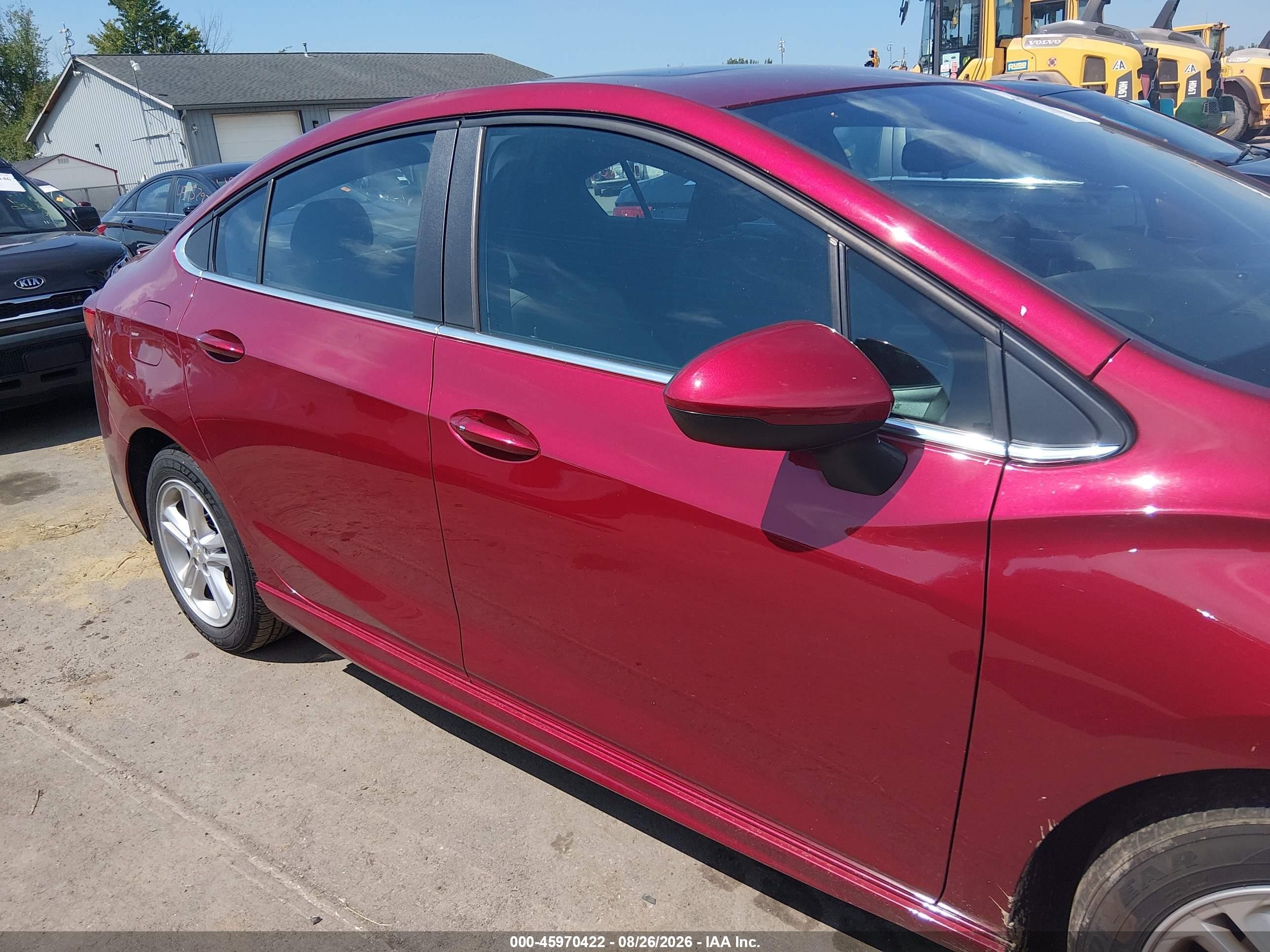 2018 Chevrolet Cruze Lt Auto Red vin: 1G1BE5SM1J7138686