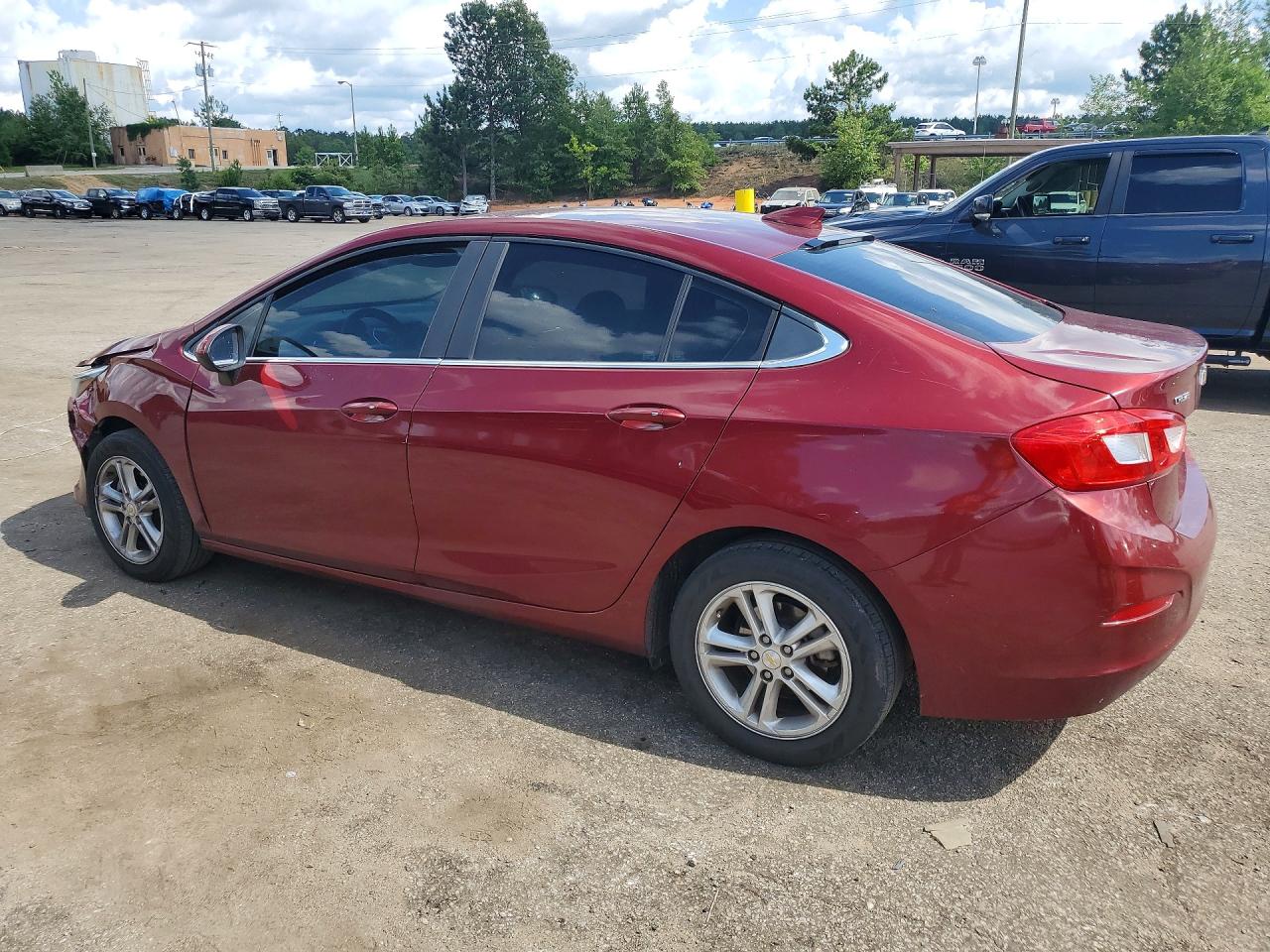 2016 Chevrolet Cruze 4d Lt Burgundy vin: 1G1BE5SM4G7255963