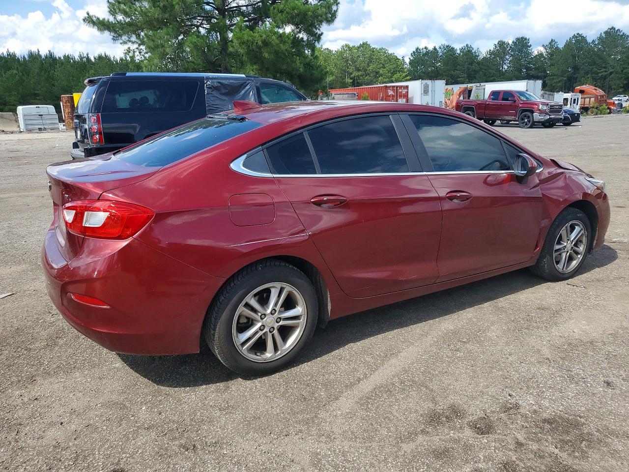 2016 Chevrolet Cruze 4d Lt Burgundy vin: 1G1BE5SM4G7255963