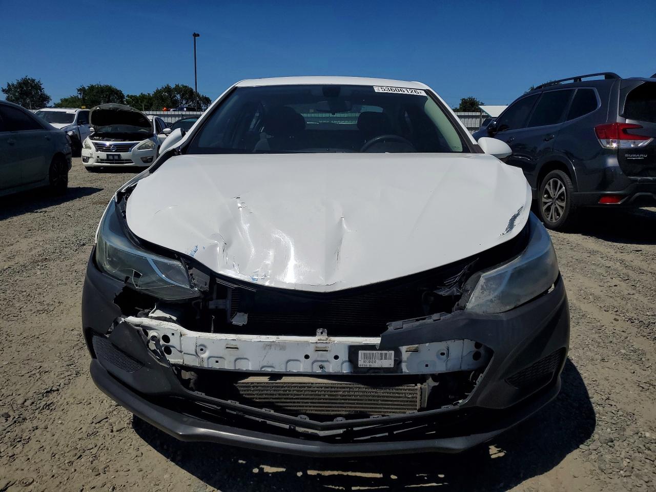 2016 Chevrolet Cruze Lt White vin: 1G1BE5SM4G7305597