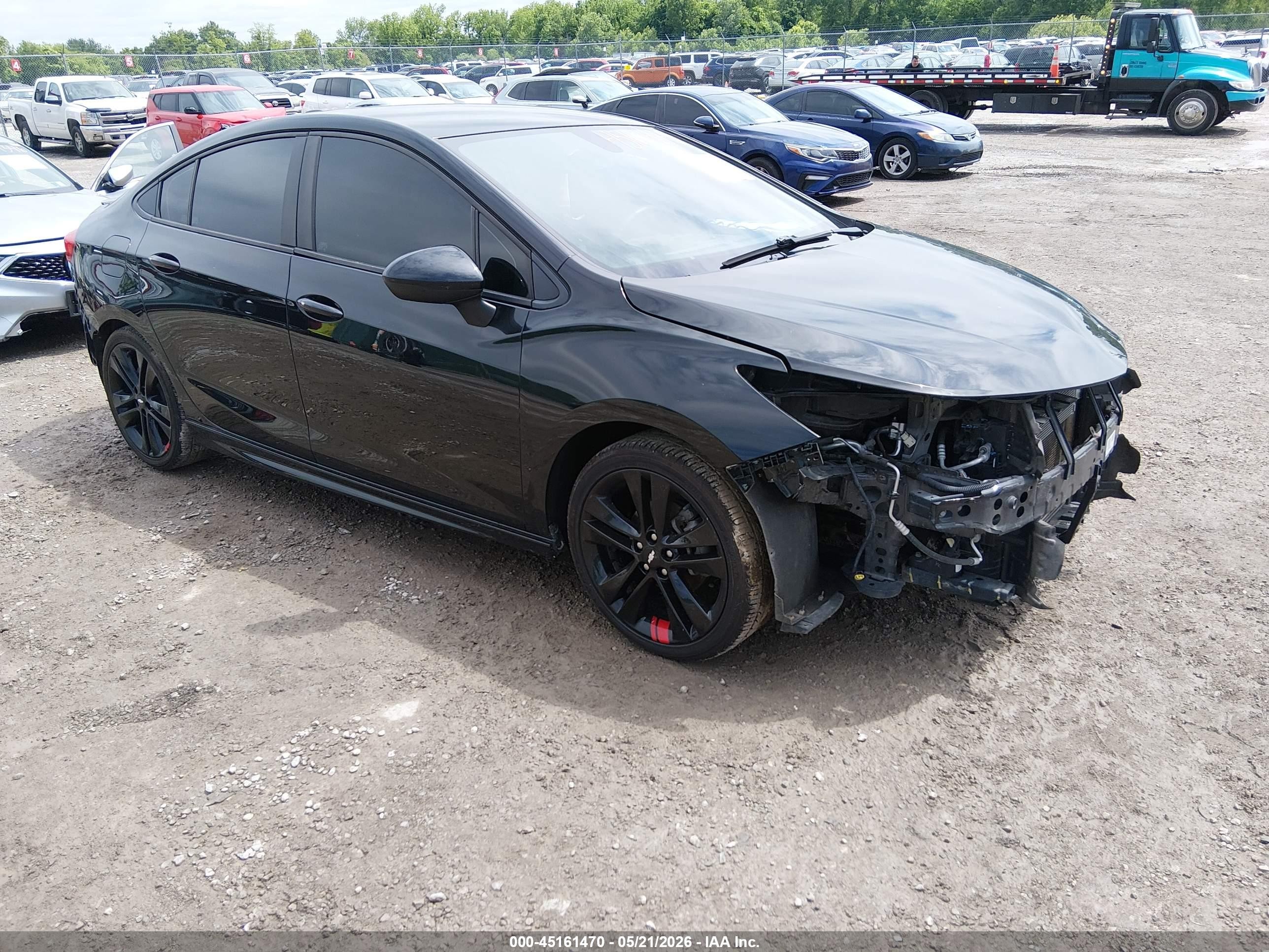2018 Chevrolet Cruze Lt Auto Black vin: 1G1BE5SM4J7168734