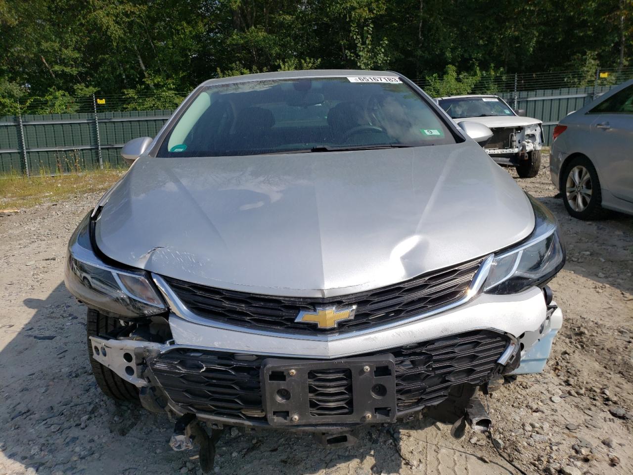 2017 Chevrolet Cruze Lt Серебряный vin: 1G1BE5SM5H7125627