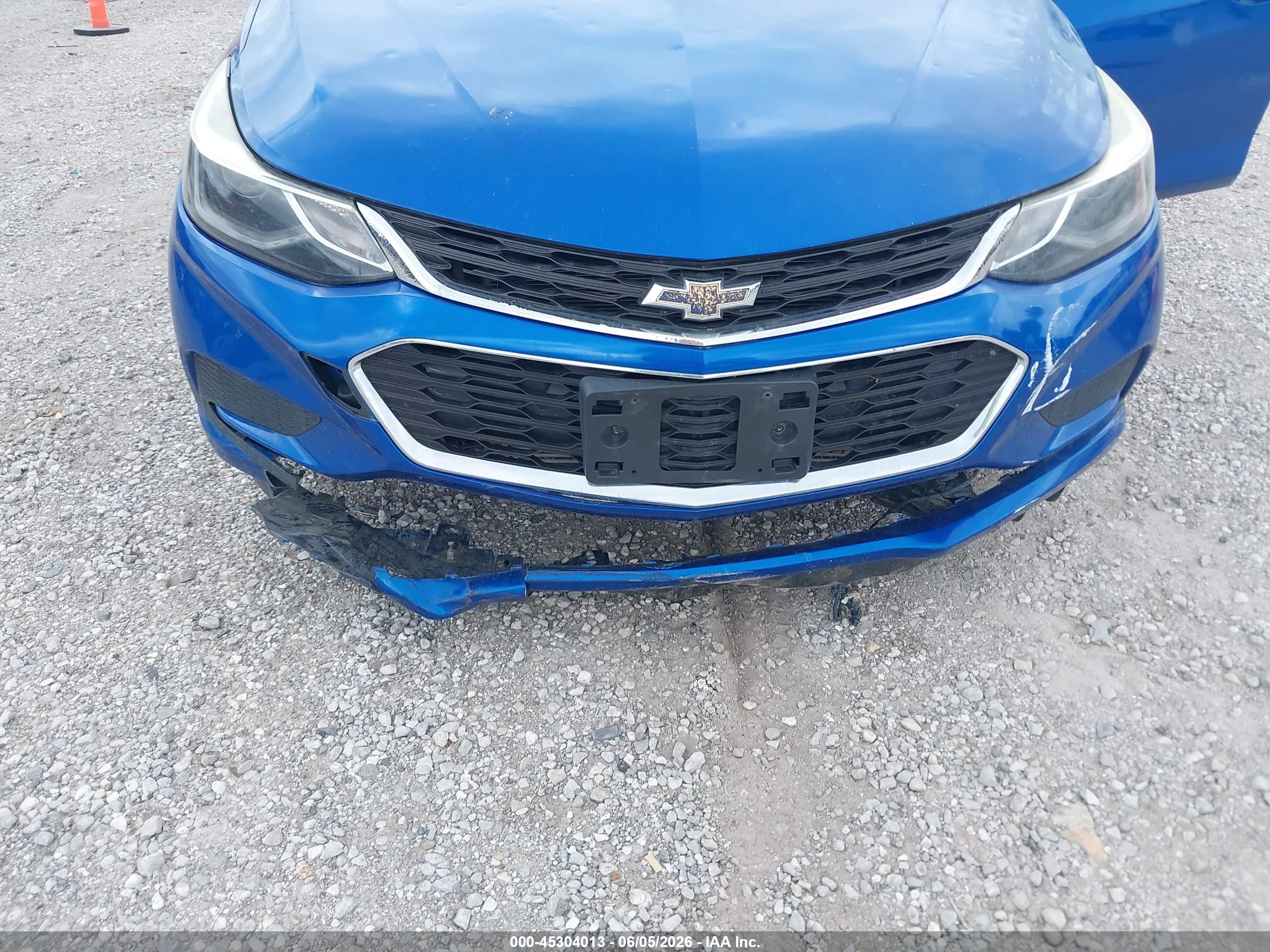 2017 Chevrolet Cruze Lt Auto Blue vin: 1G1BE5SM5H7147322