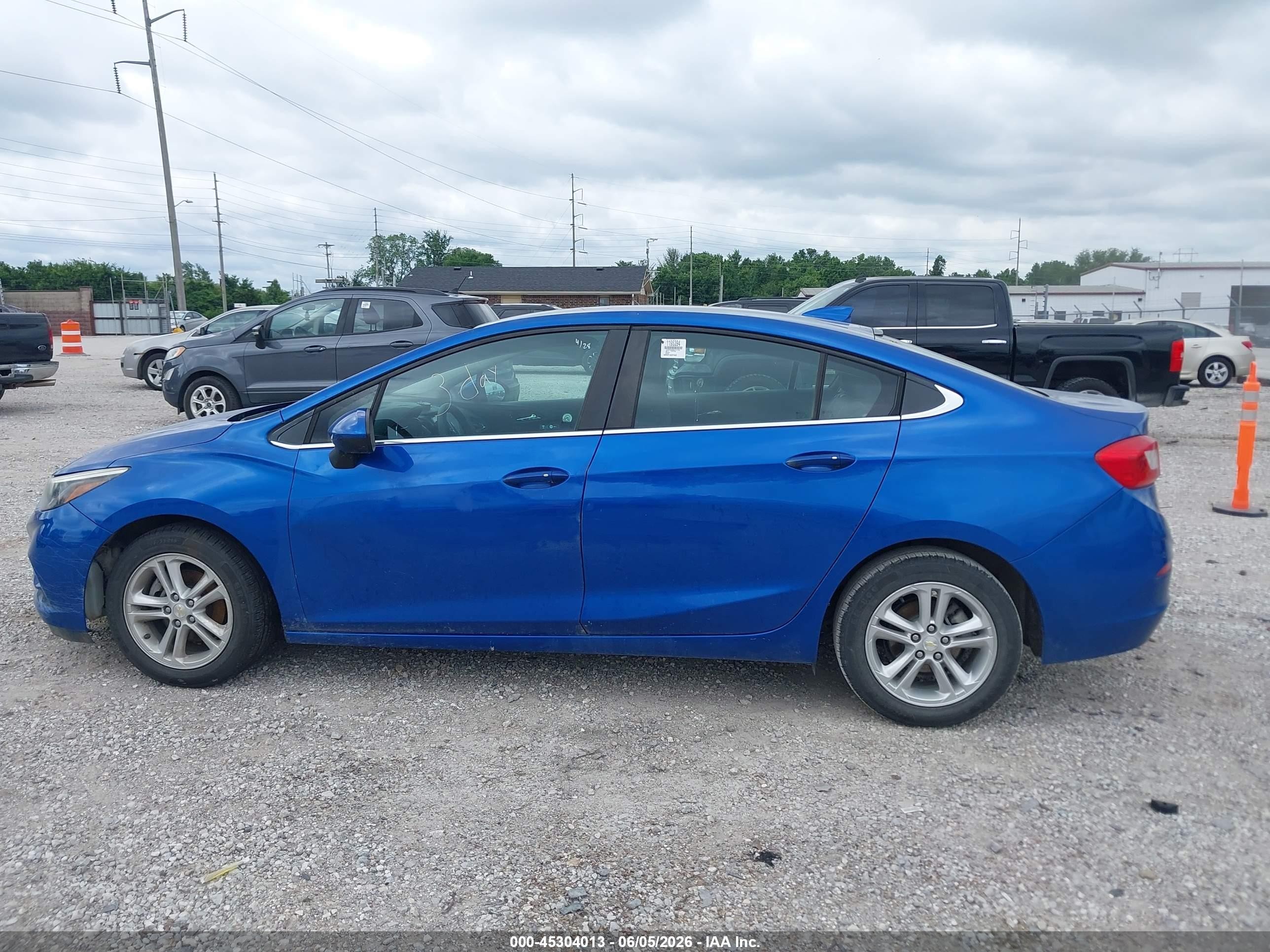 2017 Chevrolet Cruze Lt Auto Blue vin: 1G1BE5SM5H7147322