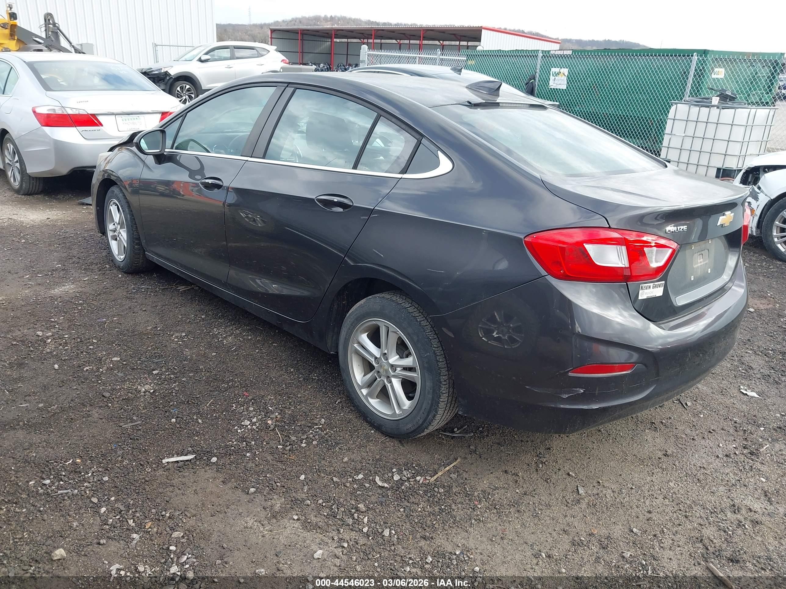 2017 Chevrolet Cruze Lt Auto Серый vin: 1G1BE5SM6H7225929