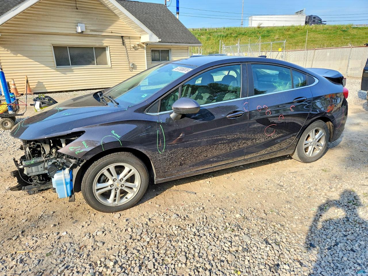 2017 Chevrolet Cruze Lt Charcoal vin: 1G1BE5SM7H7125726