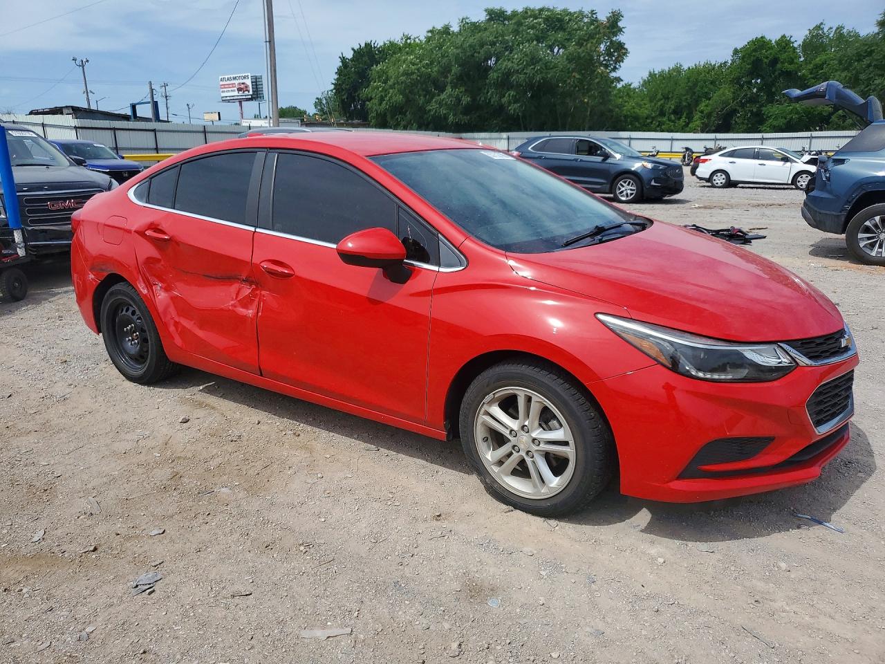 2017 Chevrolet Cruze Lt Red vin: 1G1BE5SM8H7228816